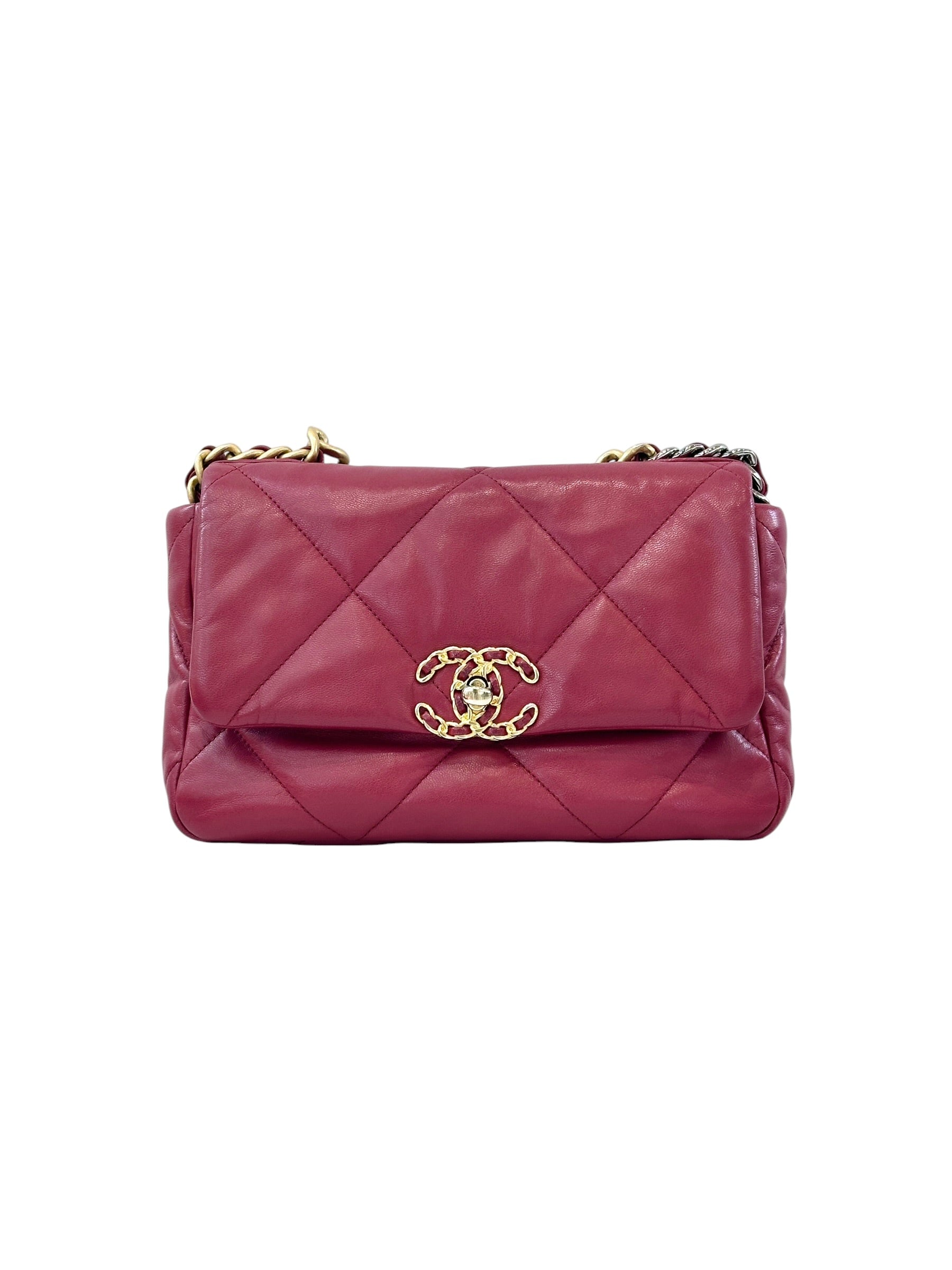 Chanel 19 Small Burgundy
