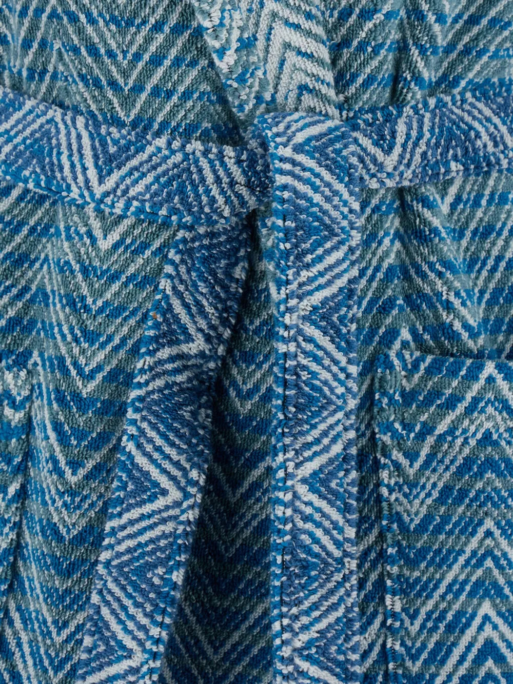 Missoni Home Petrol Multicolour Stone Hooded Bathrobe Size L ANL0184
