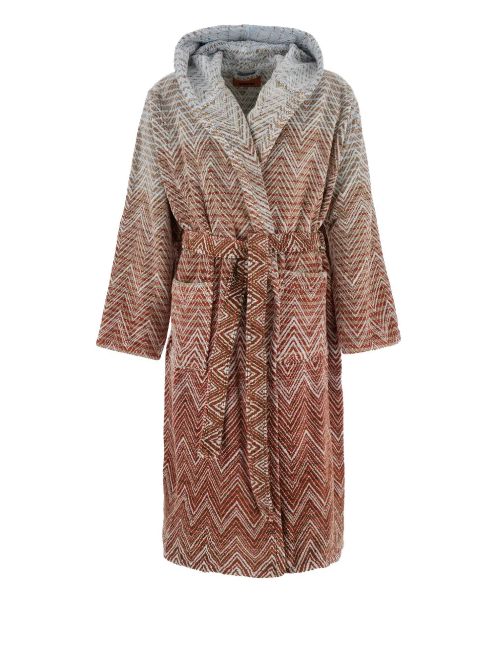 Missoni Home Stone & Red Multicolour Stone Hooded Bathrobe Size M ANL0183