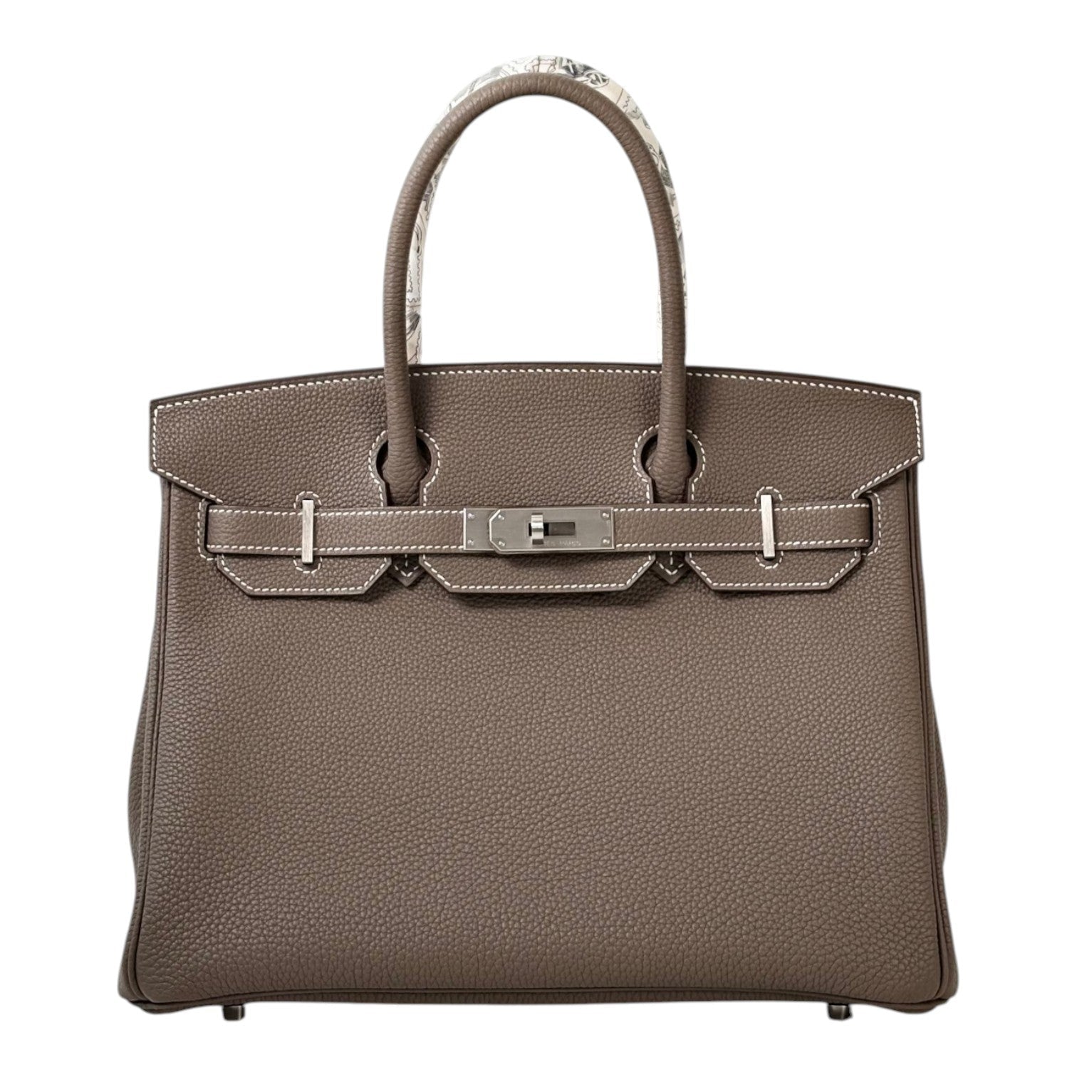 Hermes Birkin 30cm Bag in Etoupe Togo