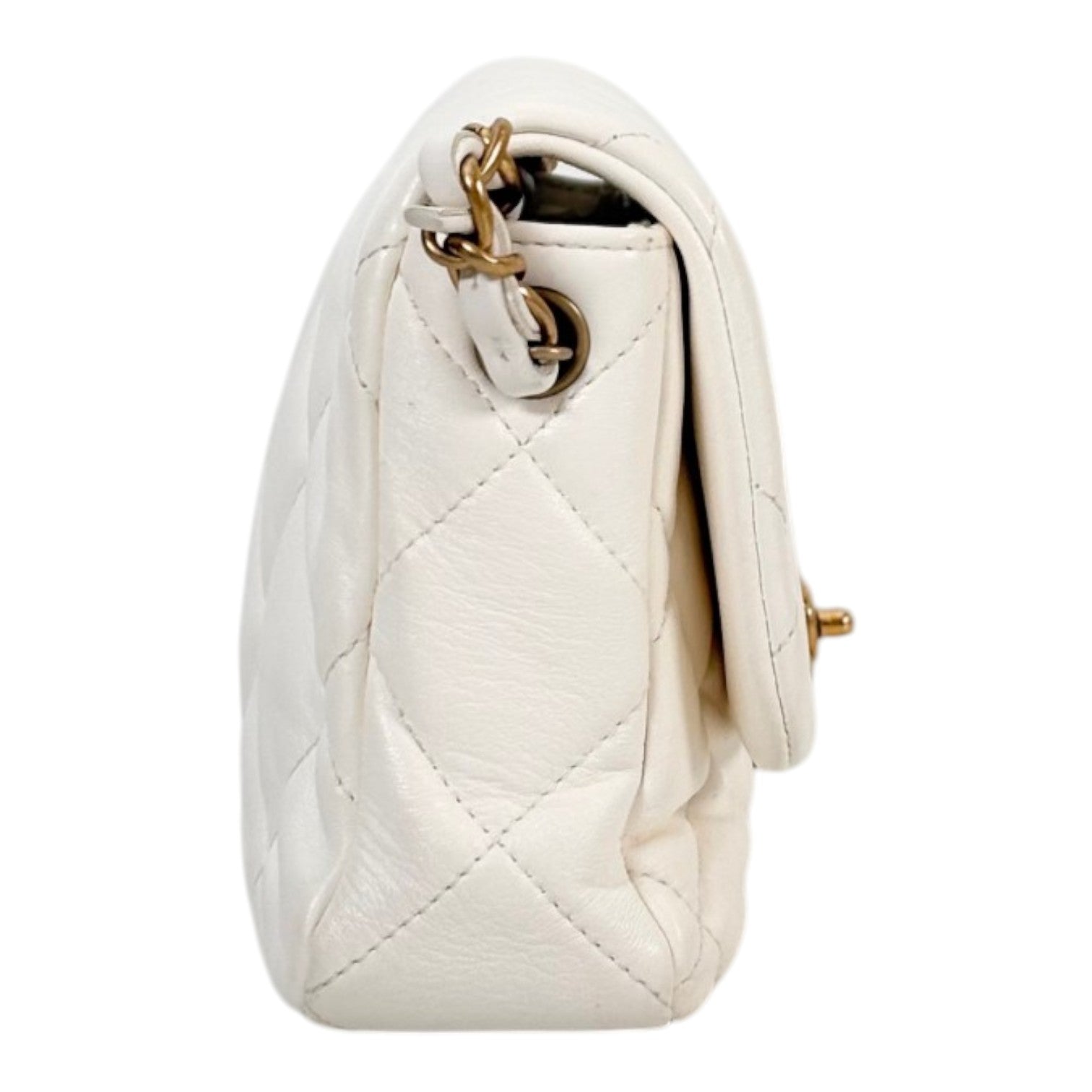 Chanel Small Coco CC Love Heart Flap Bag with Gold Hardware