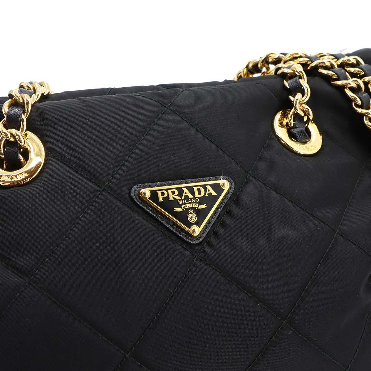 PRADA Re-Edition 1995 Shoulder Bag Nylon Leather Black 1BG529 902966757
