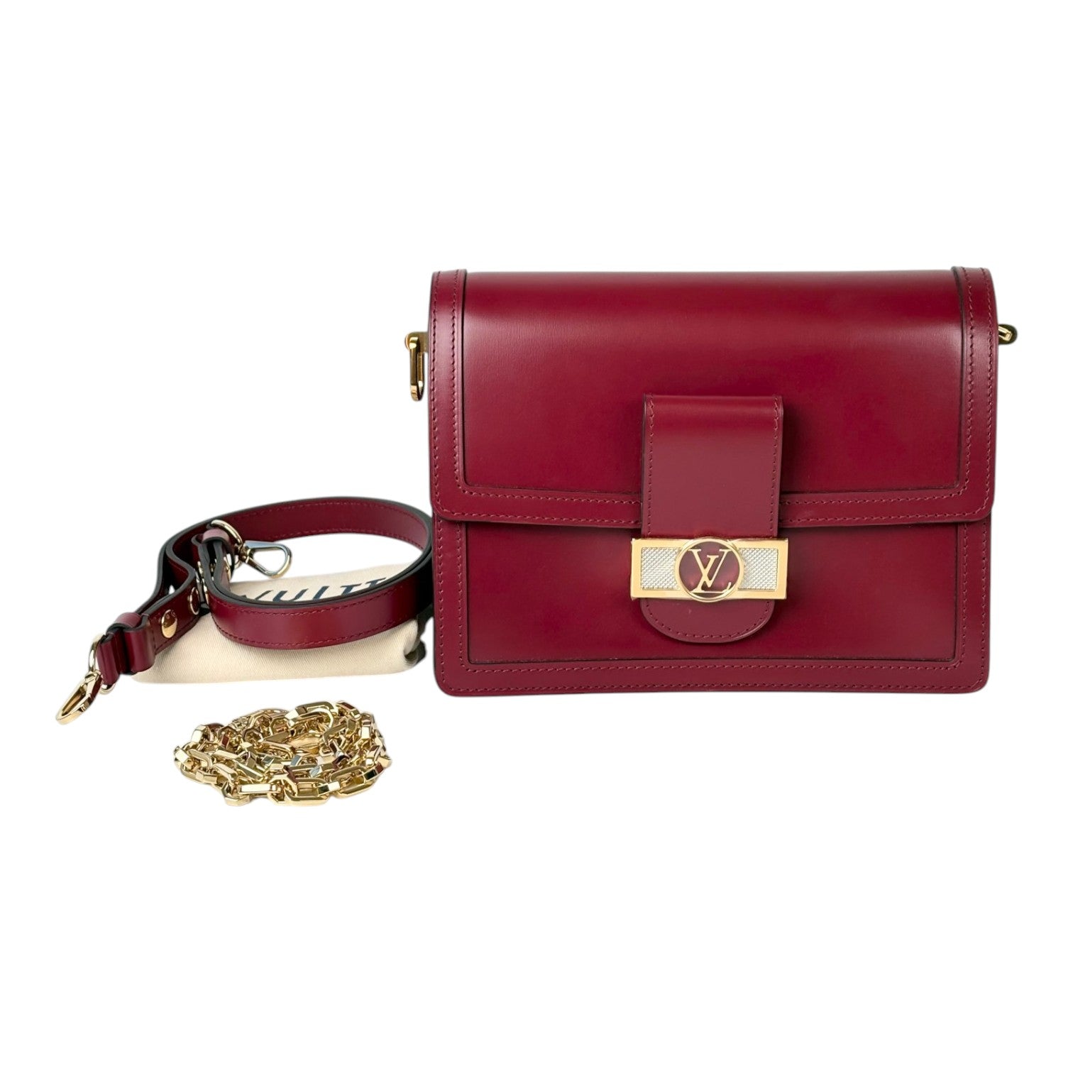 Louis Vuitton Dauphine Red MM Bag