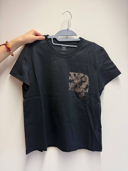 Hermès Embroidered Pocket T-Shirt - Black