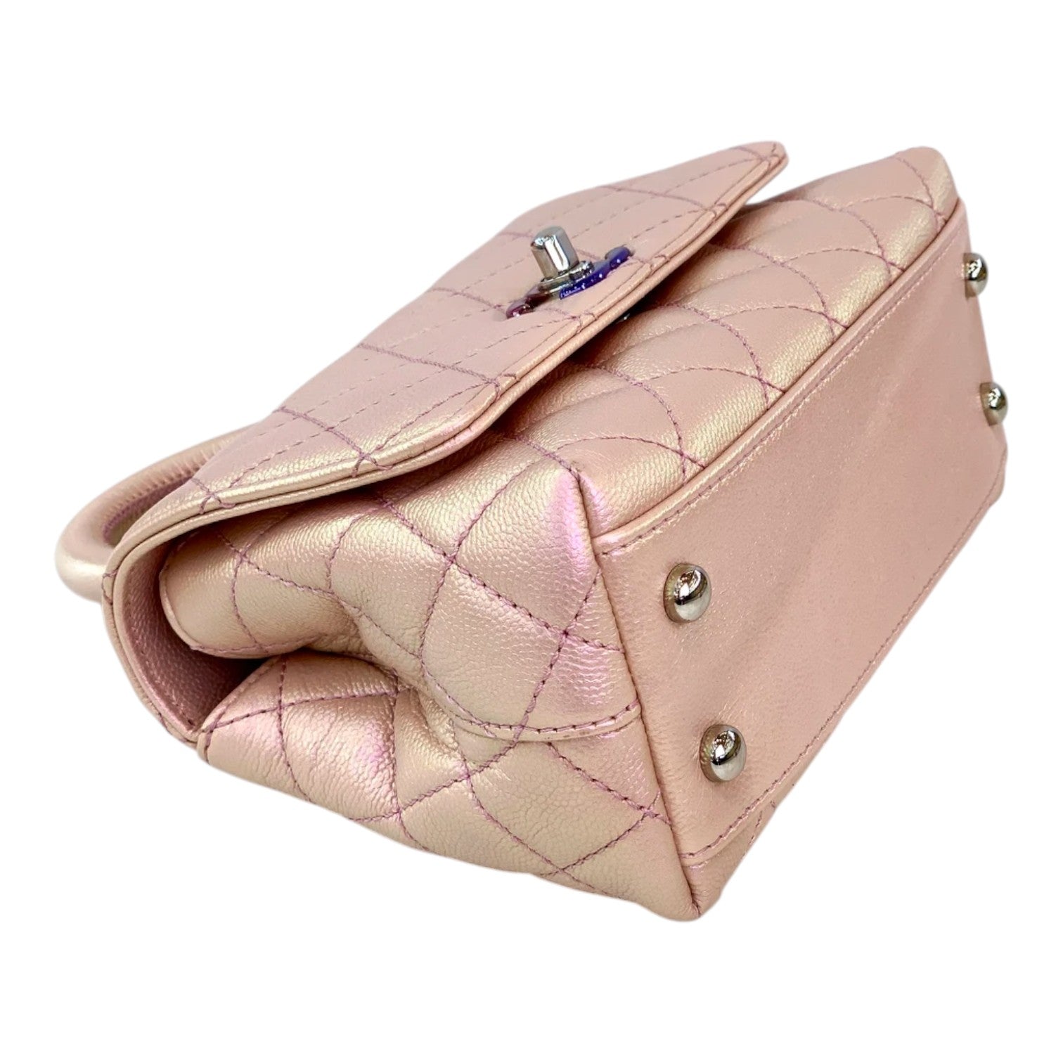 Chanel Coco Handle Mini Bag Coloured Metallic Hardware