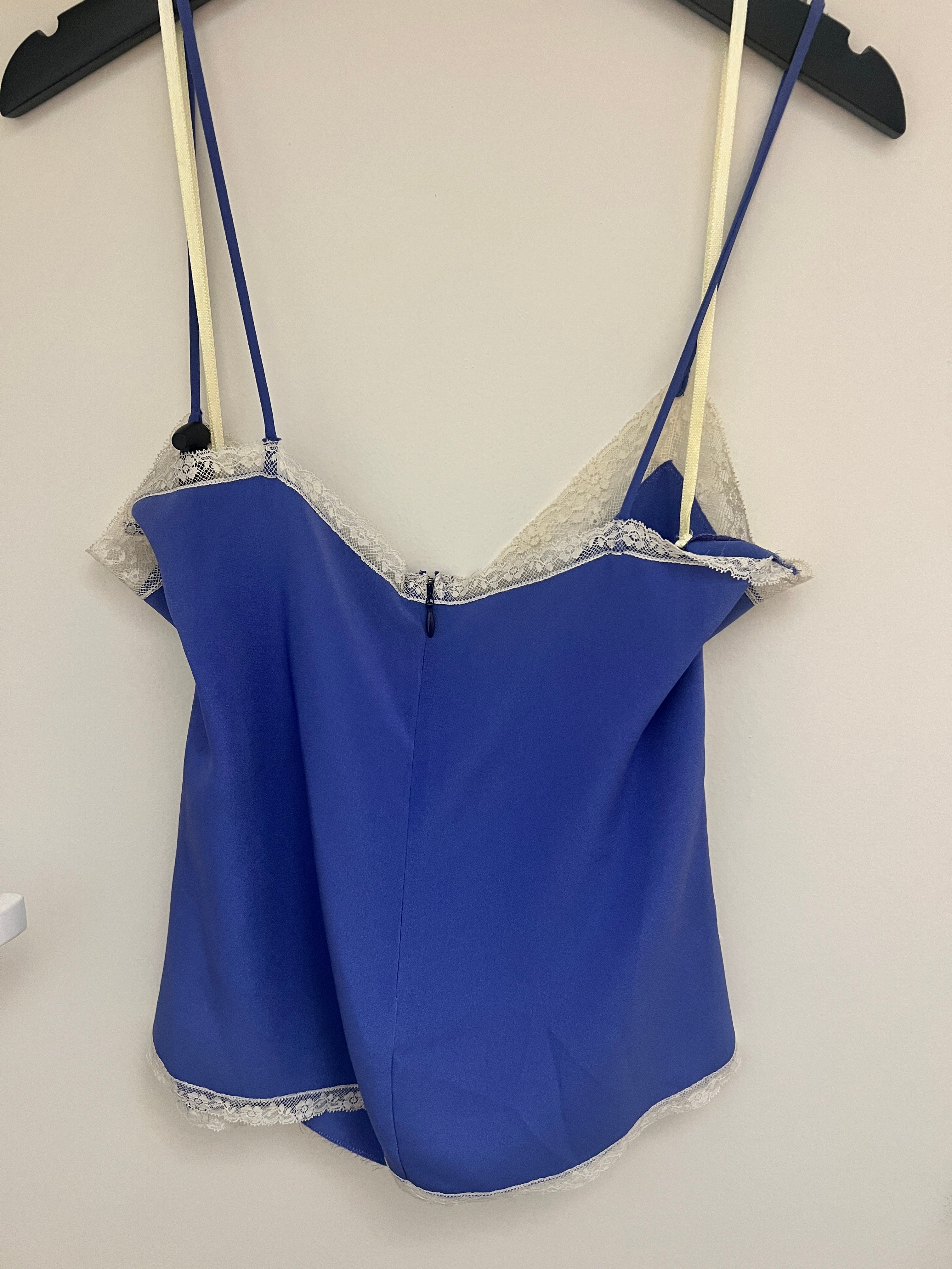 Dolce gabanna dark blue  silk Top AKC1183