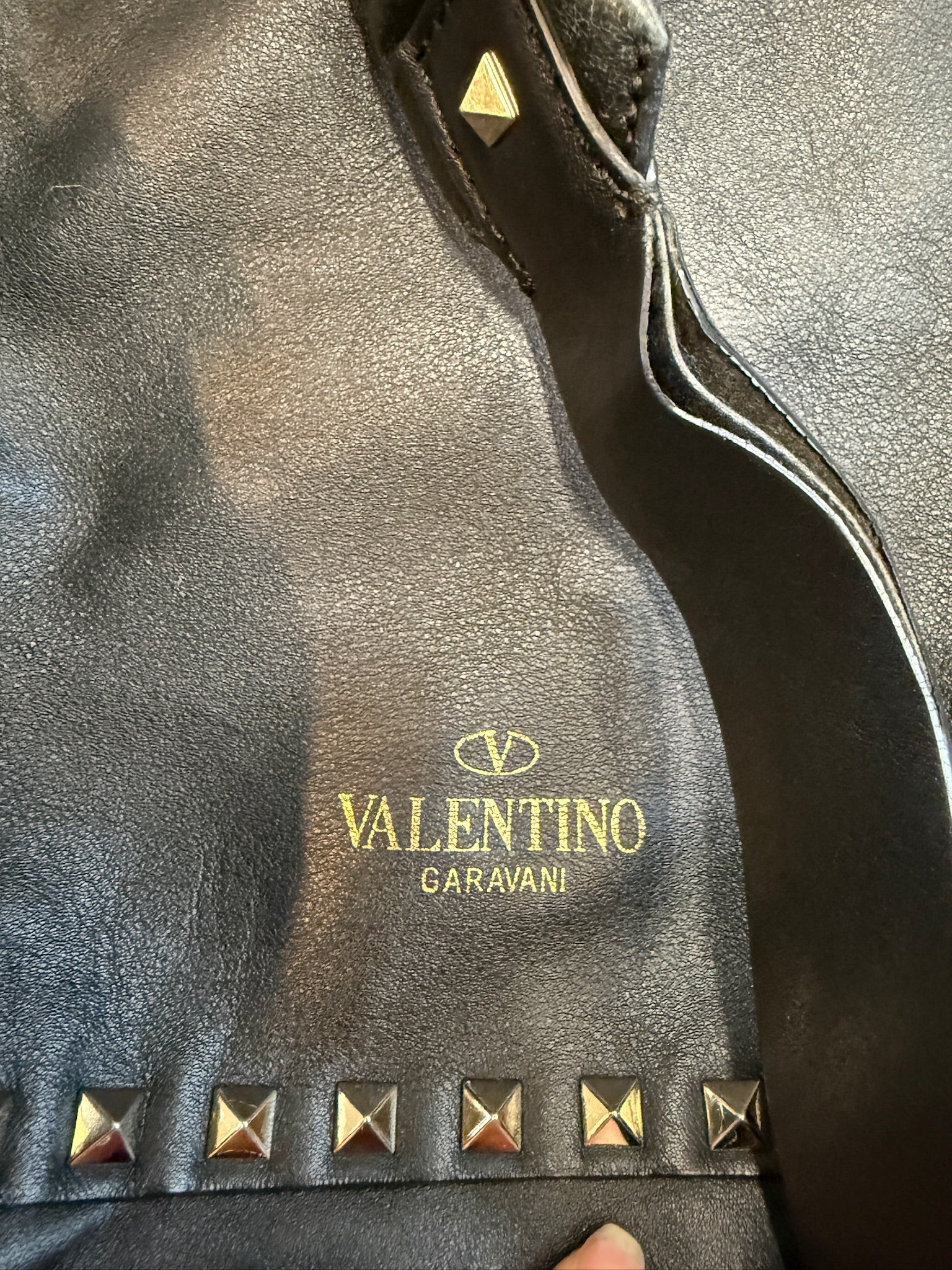 Valentino Garavani Rockstud backpack crafted in black leather