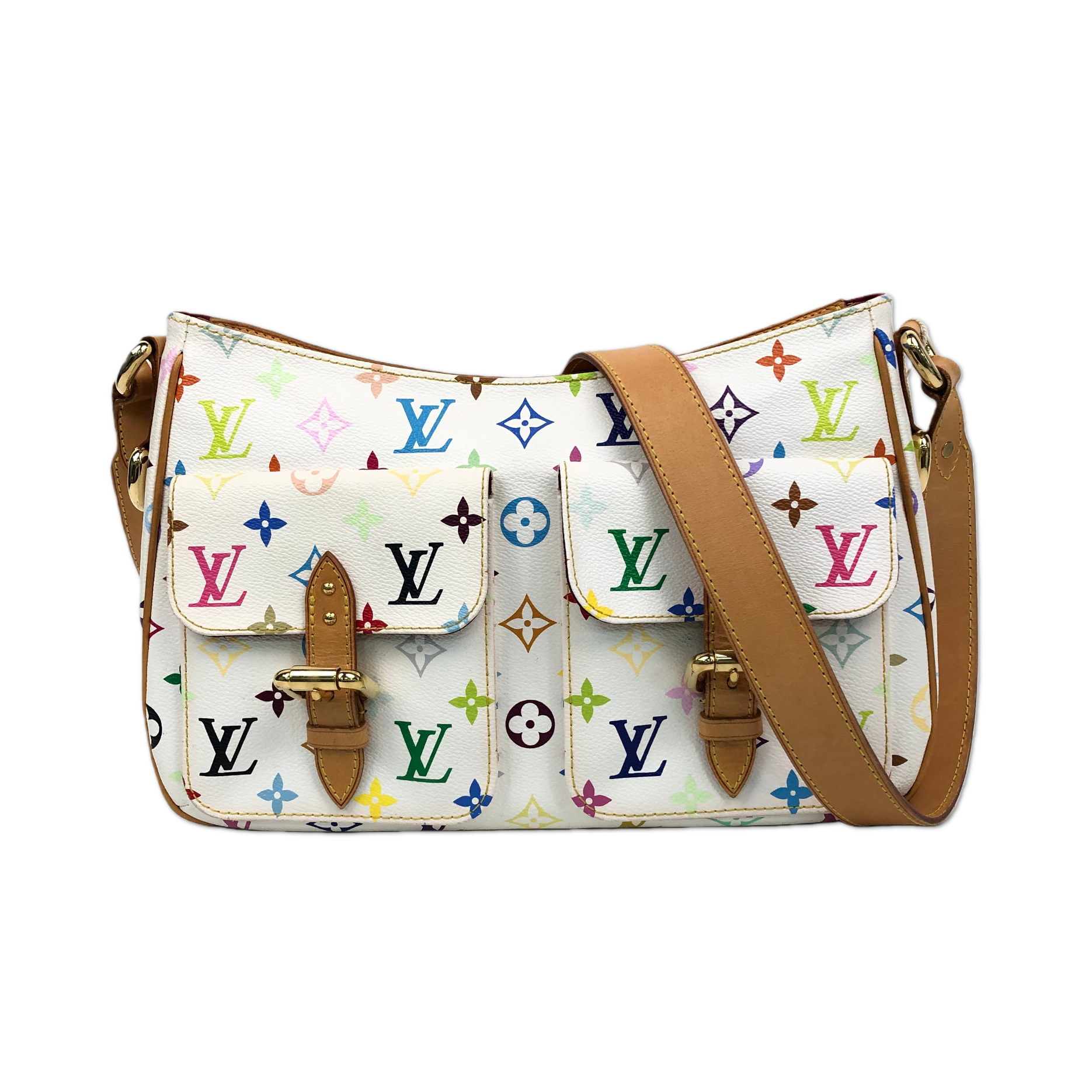 Louis Vuitton White Monogram Multicolore Marilyn Bag T25180448190