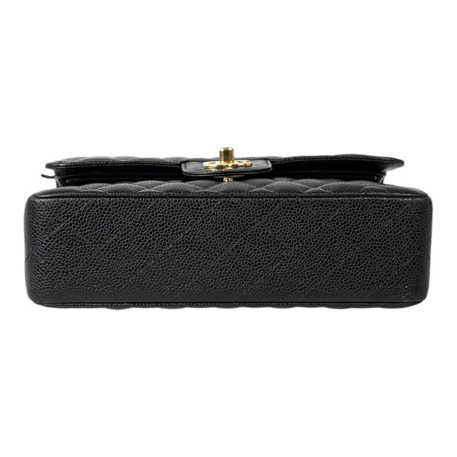 Chanel Small Black Classic Flap Bag in Caviar with GHW