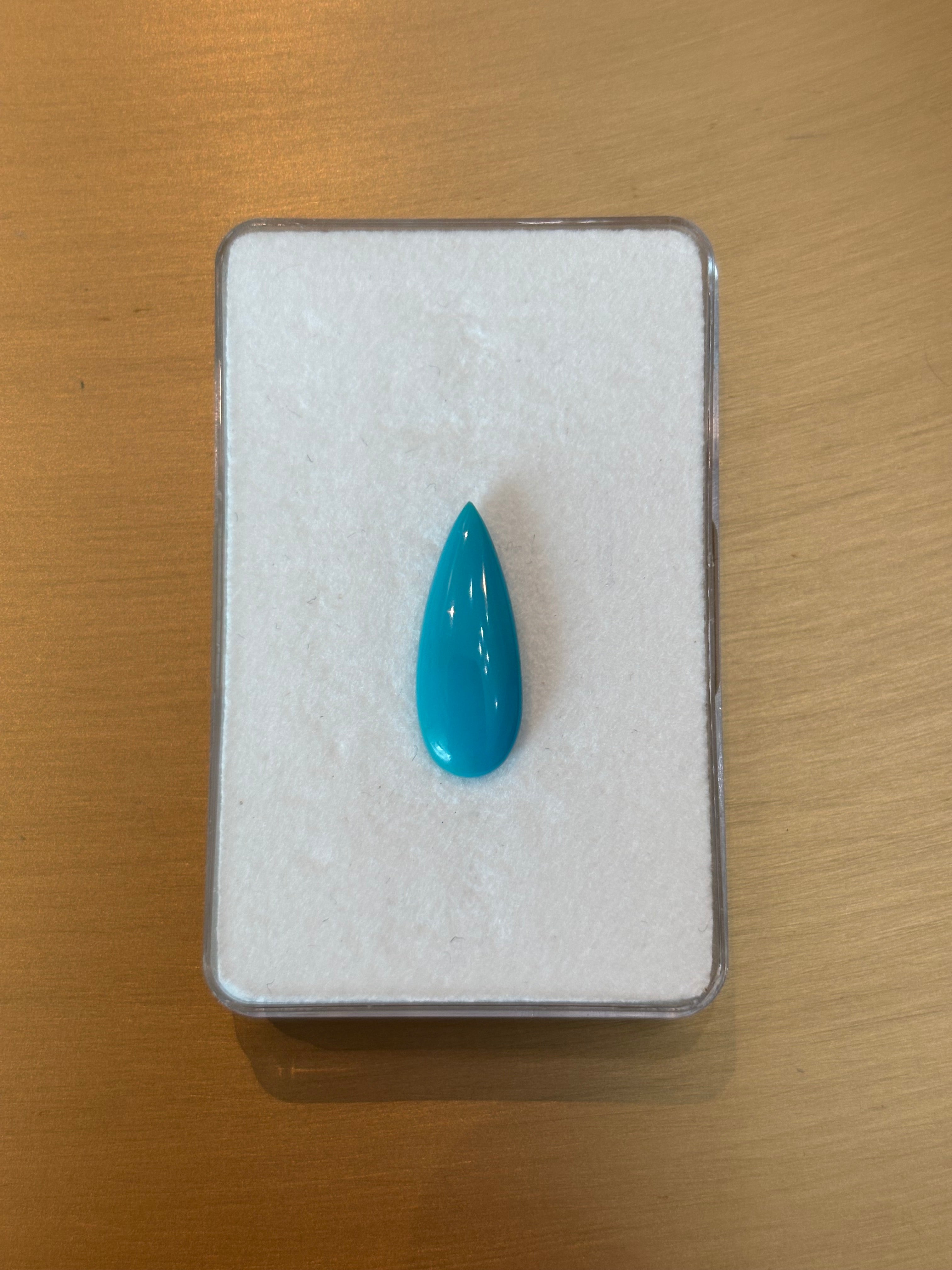 3.05ct Sleeping Beauty Arizona Turquoise Pear* THAIC0032