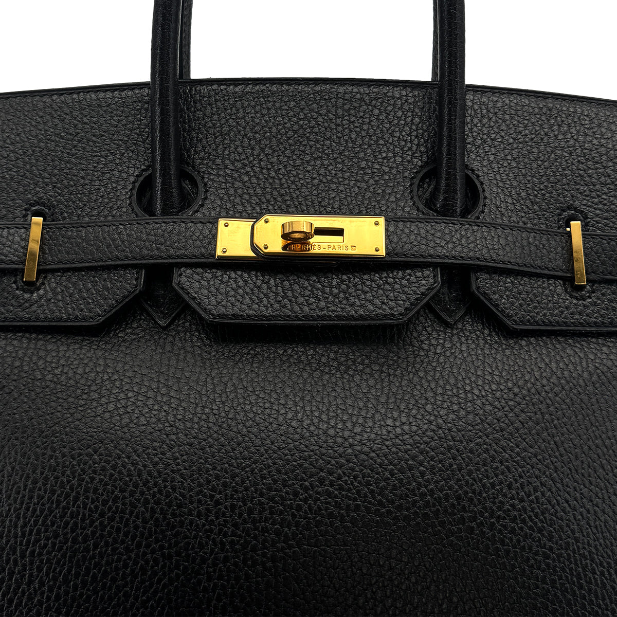 Aida Hermes Birkin 35 Black Ardennes GHW #D SYC1268 (90314320)
