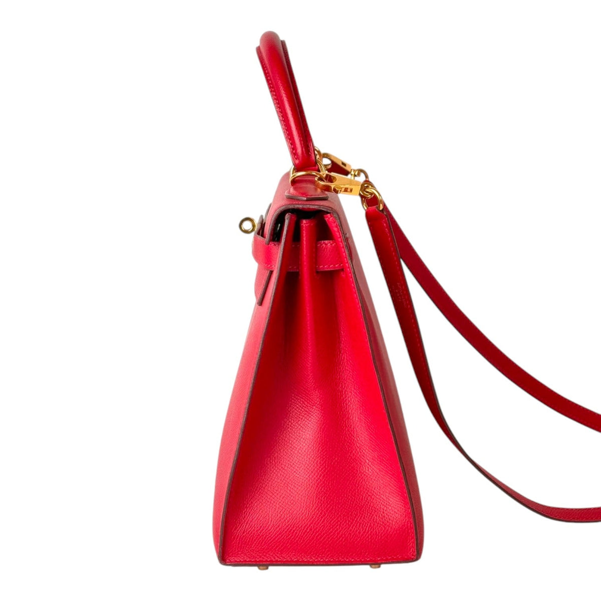 Hermes Kelly 28cm Bag in Red Epsom with GHW