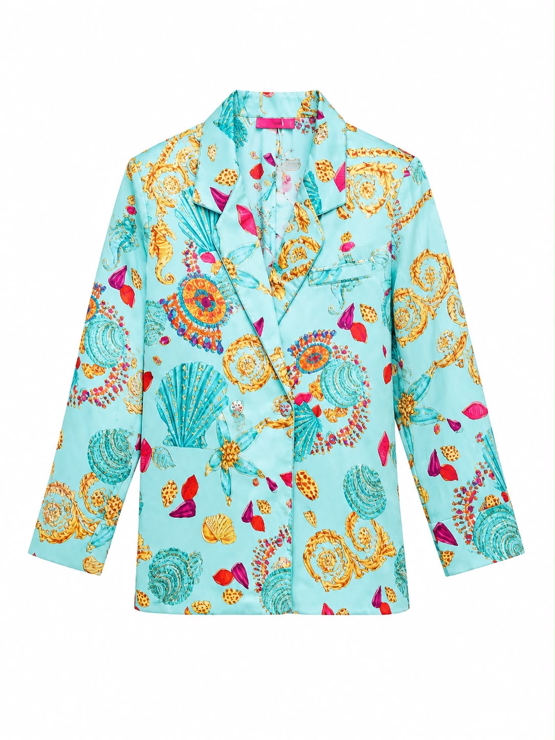 JACKET JUSTIN LINEN SILK PAMEGEE PRINT PARAIBA MCL13013
