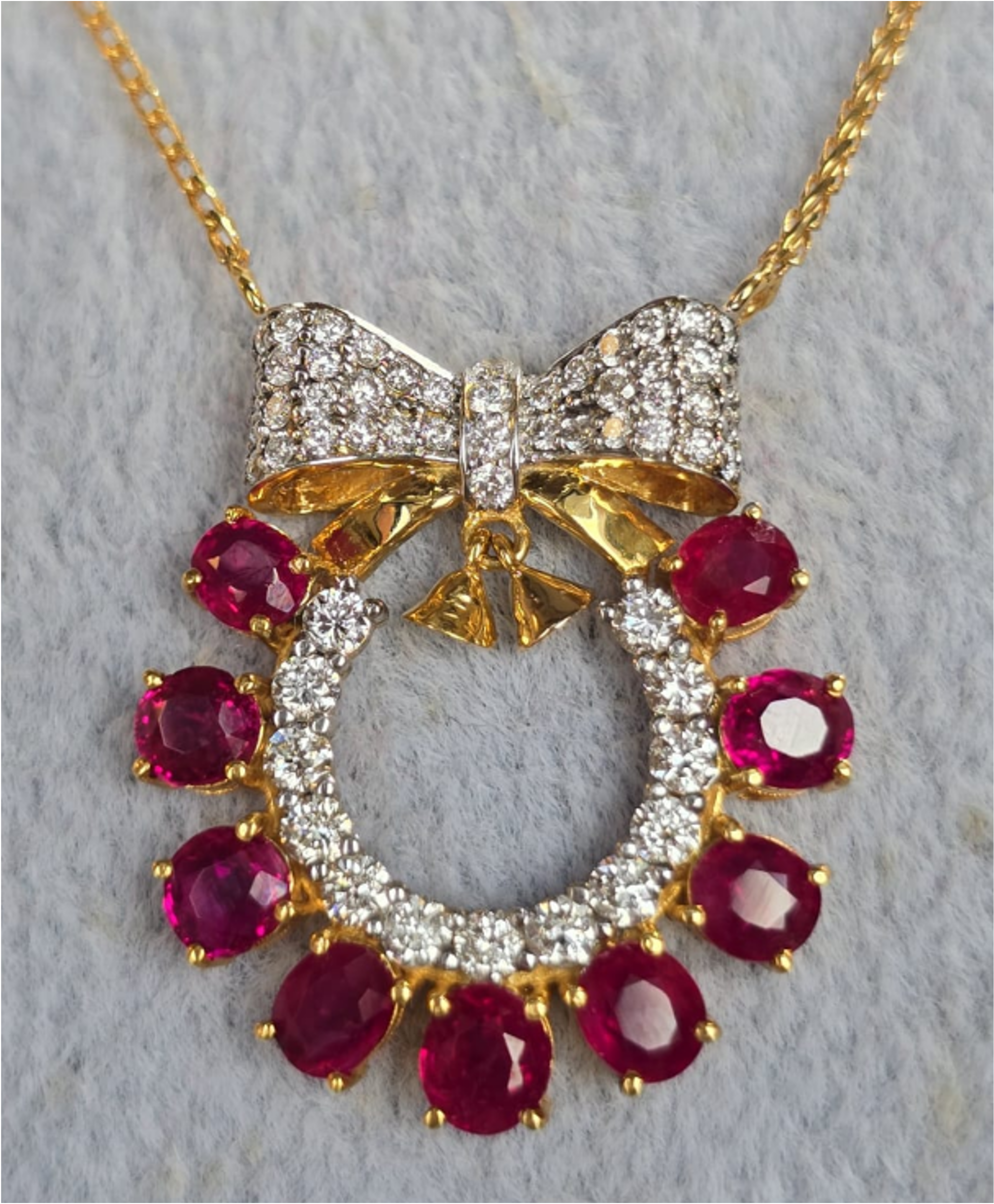 2.54ct Ruby Necklace (Xmas design) SYCB39