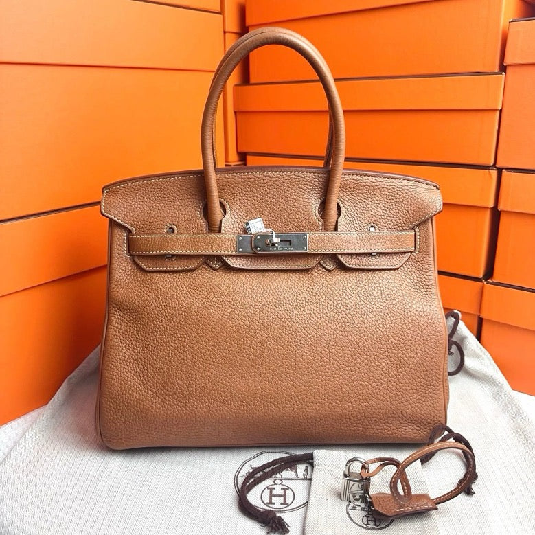 Hermes Birkin 30 Gold Togo PHW #M SYC2191