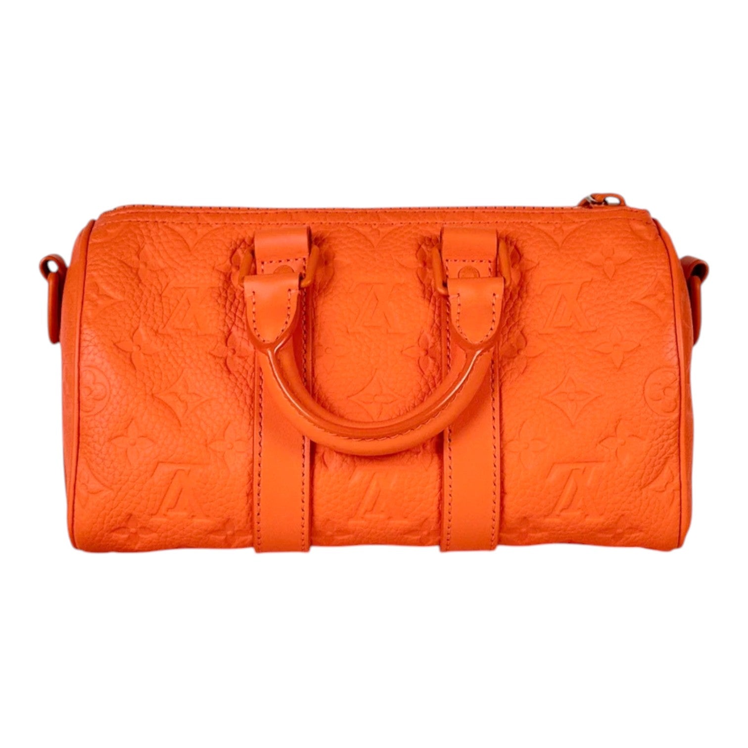 Louis Vuitton Orange 25cm Monogram Keepall with Strap