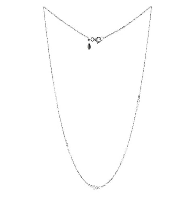 0.91CT WHITE ROSECUT18" NECKLACE C12632