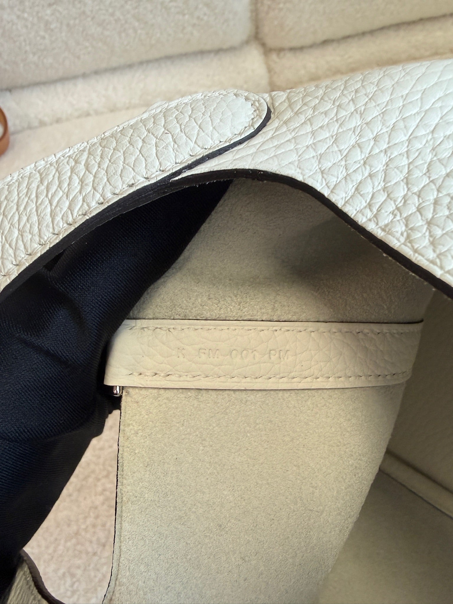 Hermès Picotin Lock 18 | White Clemence Leather & Palladium Hardware | Stamp K