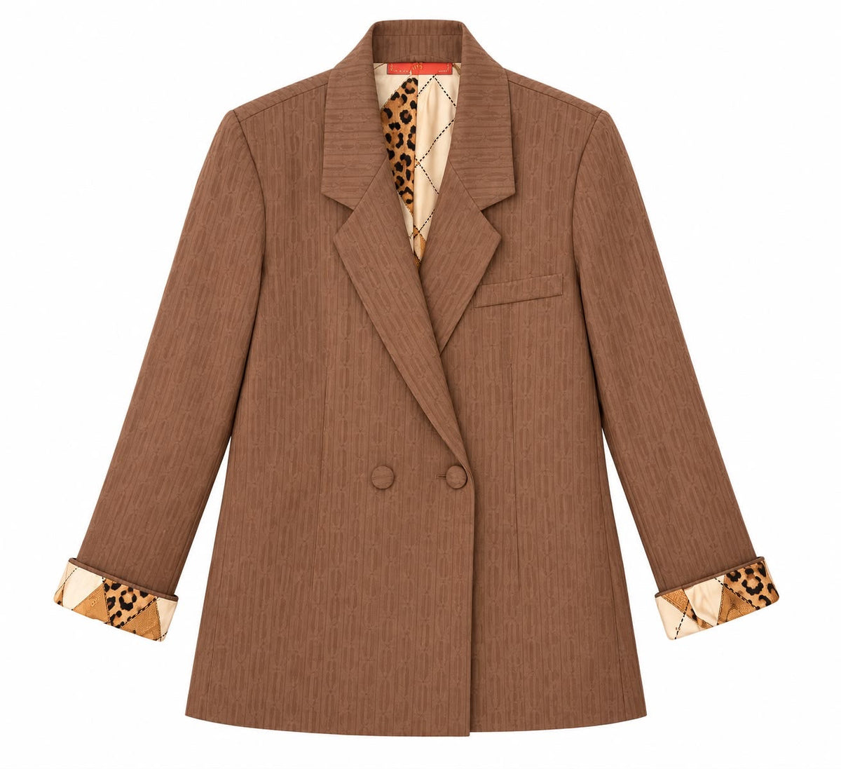 JACKET JUSTIN KNIT ROLL UP SLEEVES DIAMOND LEO BEIGE MCL13512