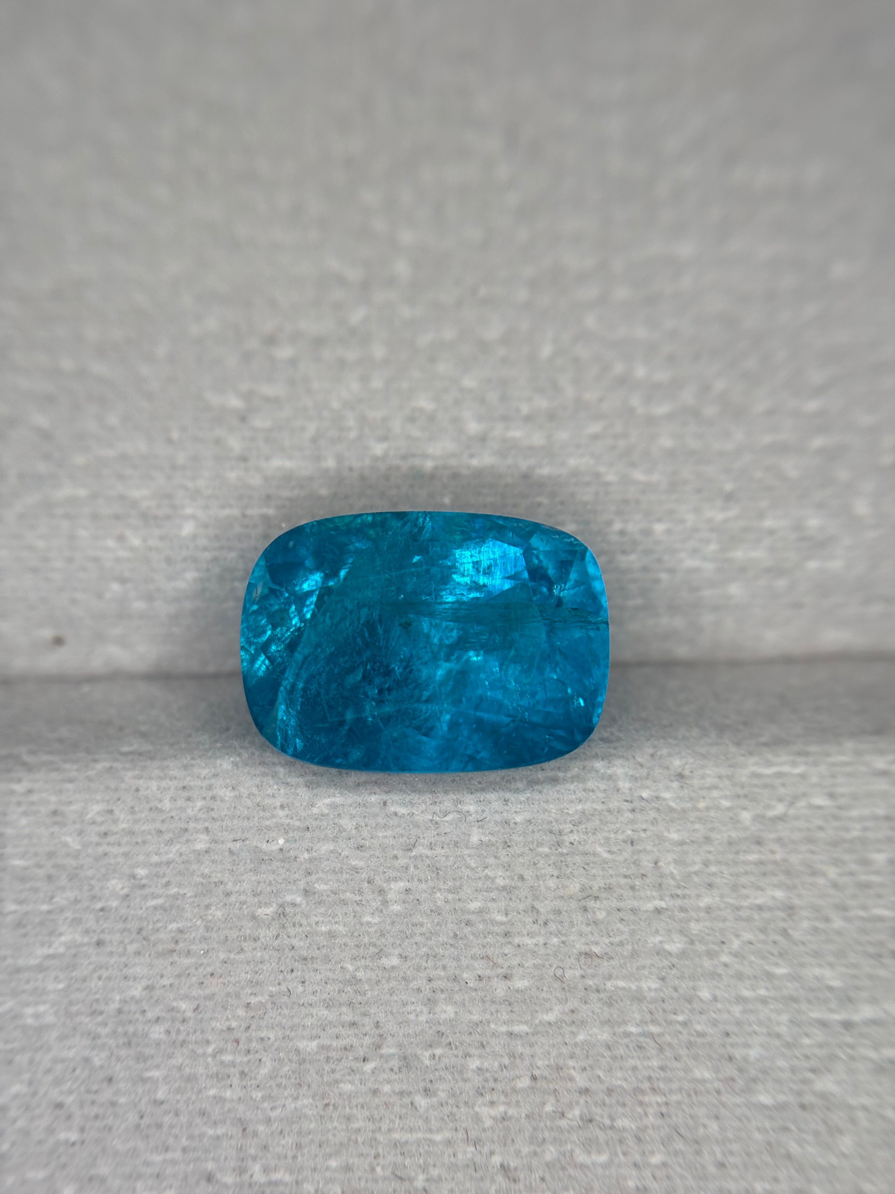 5.90ct Rare Neon Apatite Cushion THAIC0327