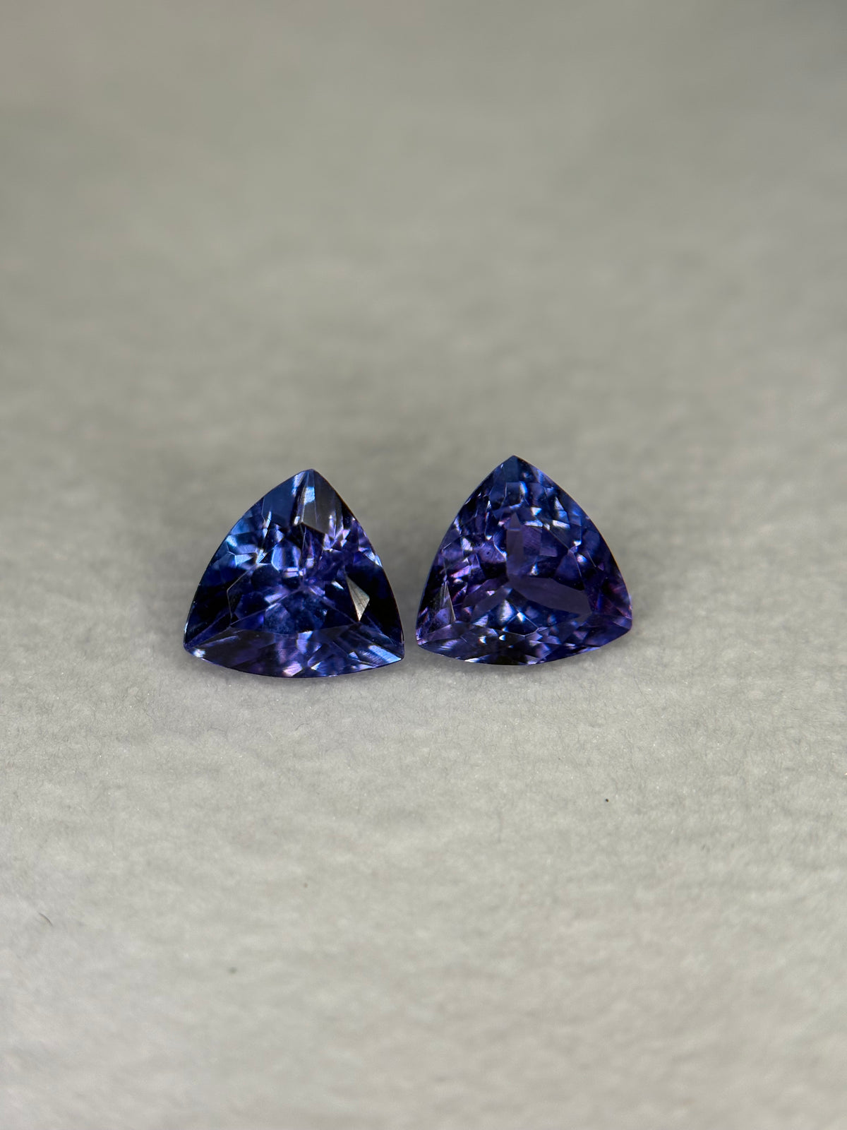1.75ct Tanzanite Trillion PAIR THAIC1308