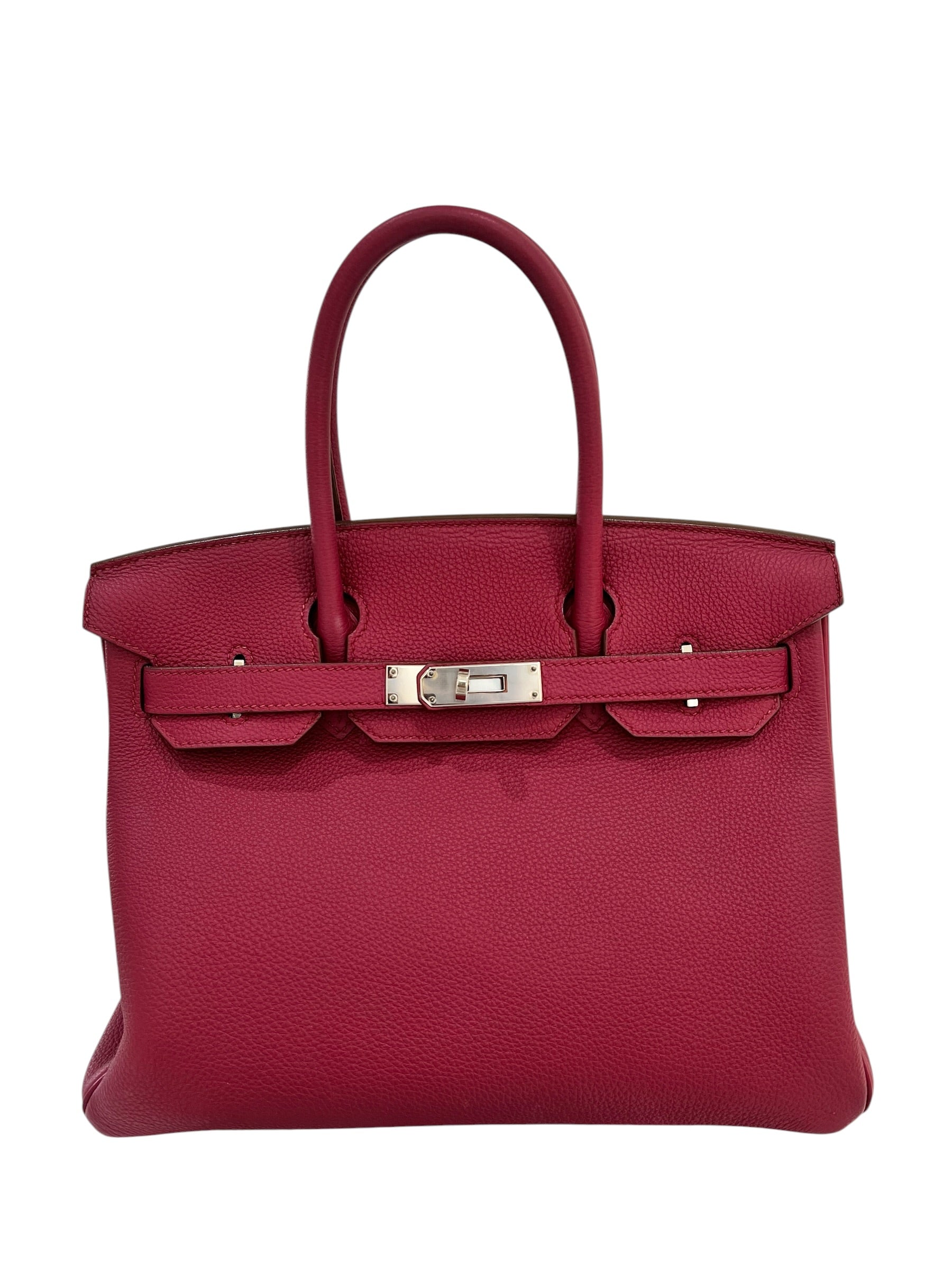 Hermes Birkin 30 Rubis Togo PHW #T (2015) - Preloved SKC8140M