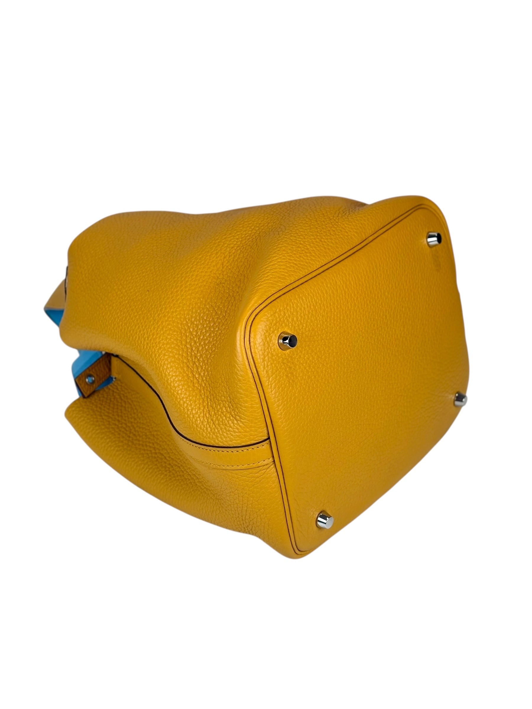 Hermes Picotin 22 Amber Clemence