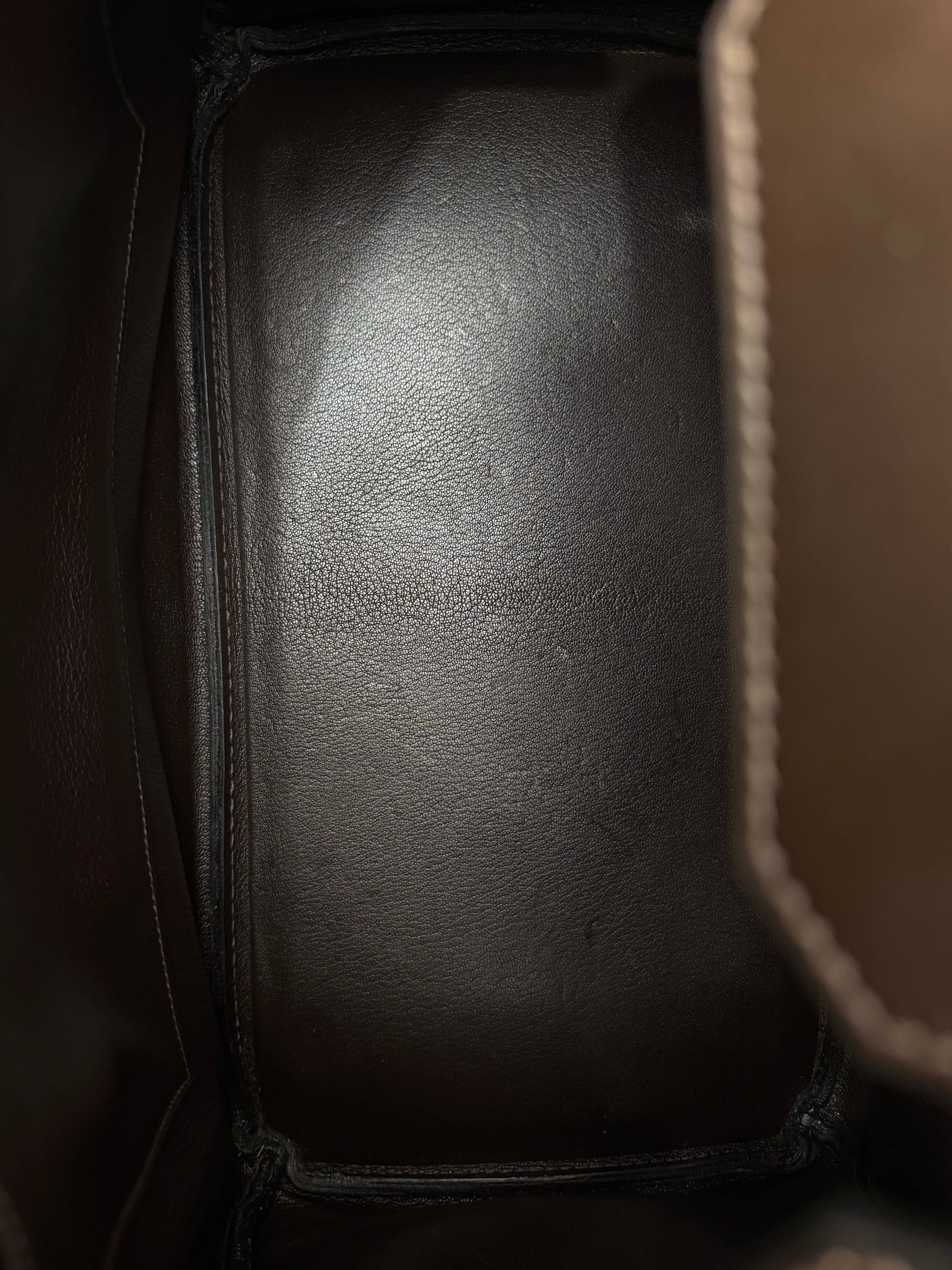 Hermes Birkin 35 Shearling Leather Bag