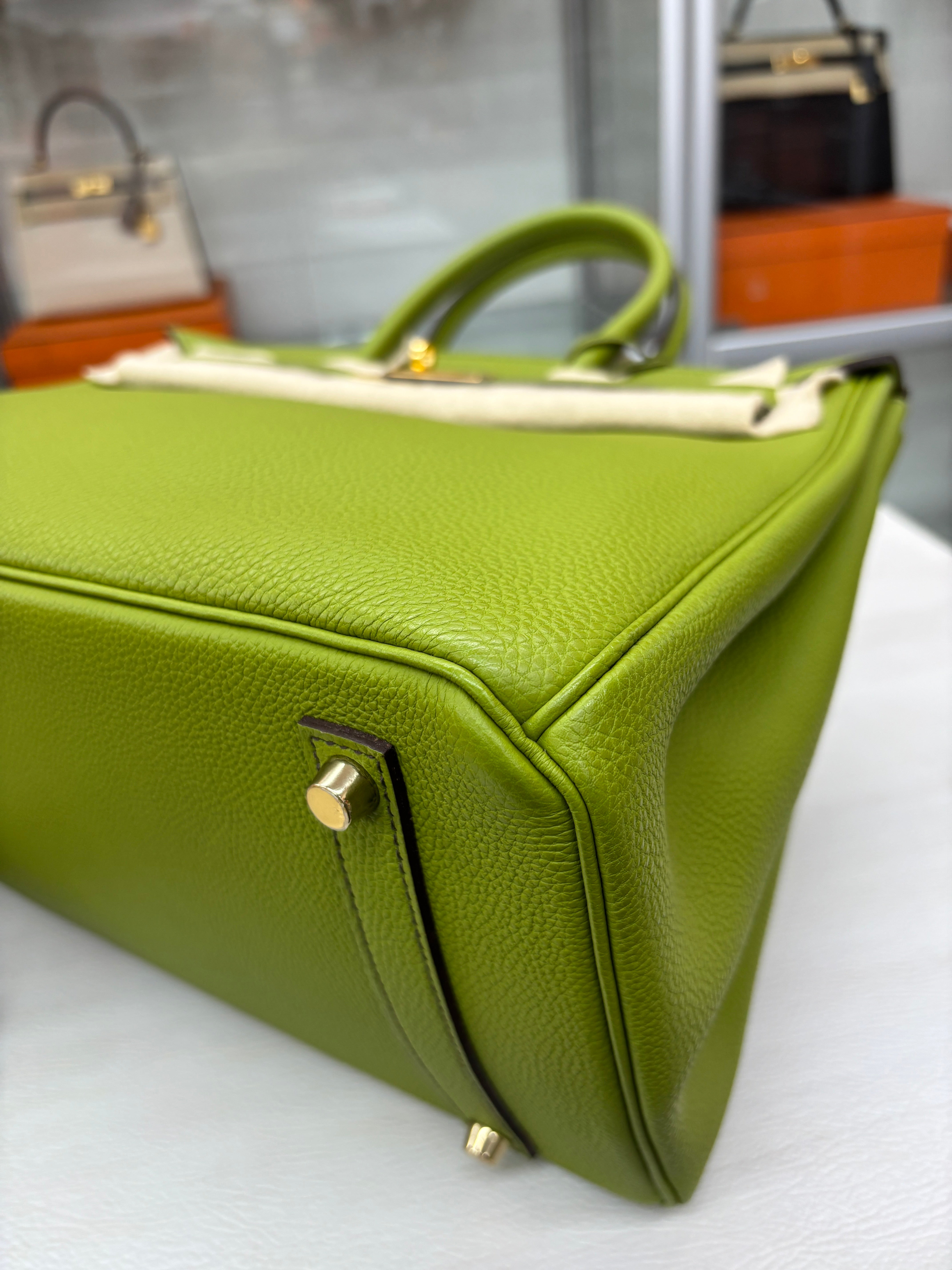 Hermès Birkin 35  Vert Anis Togo GHW