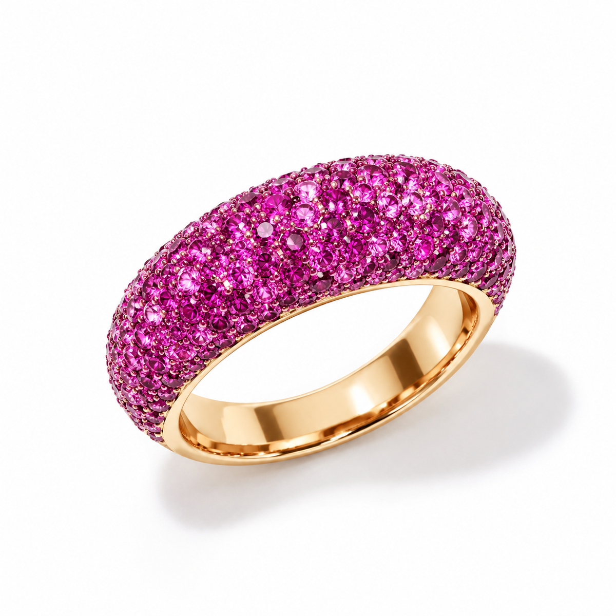 18K Gold Sugar Dust Half Eternity Ring SETTING ONLY SABSET076