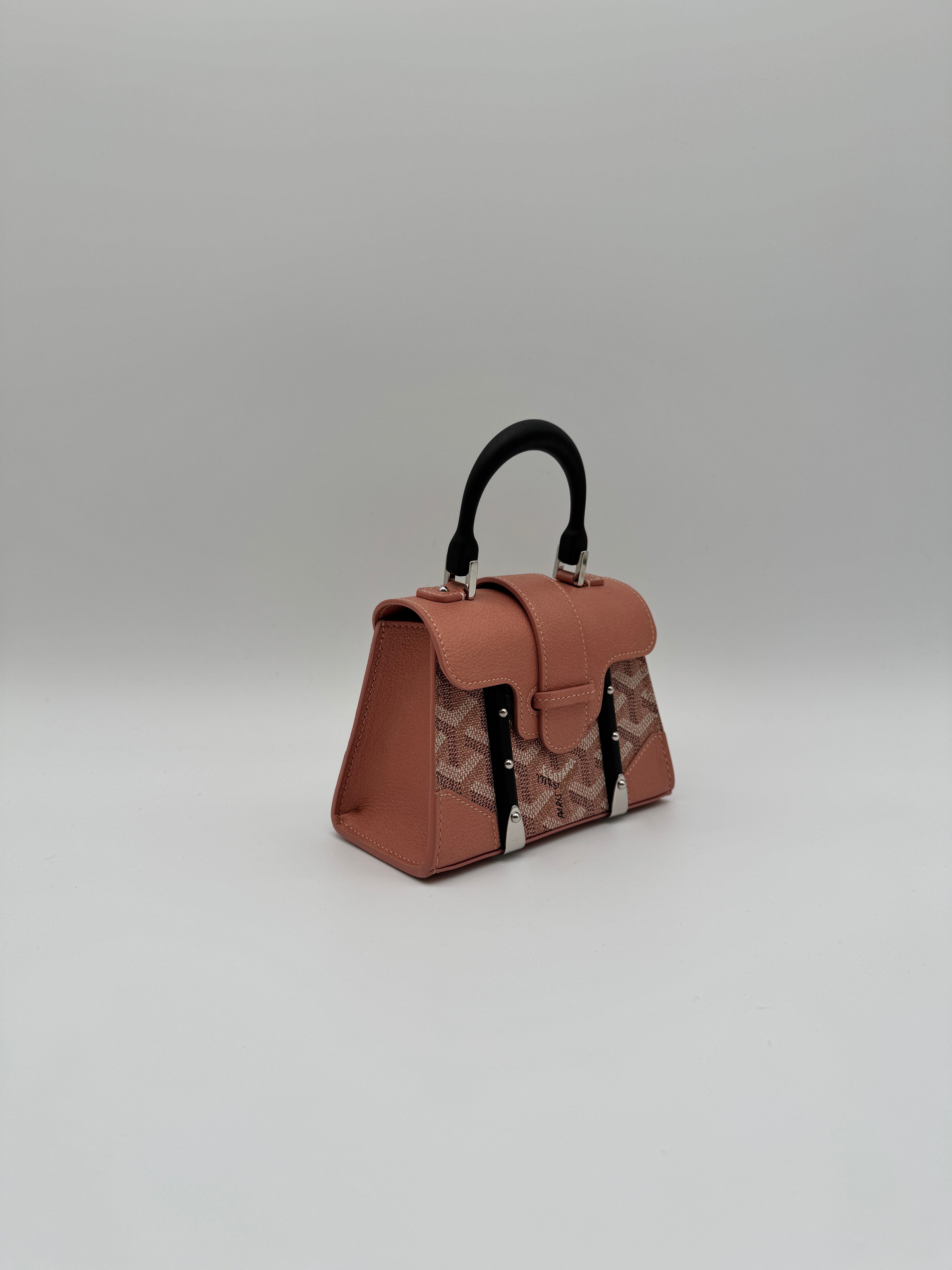 Goyard Saïgon Structuré Nano Multicoloured Pink Metallic Goyardine Palladium Hardware
