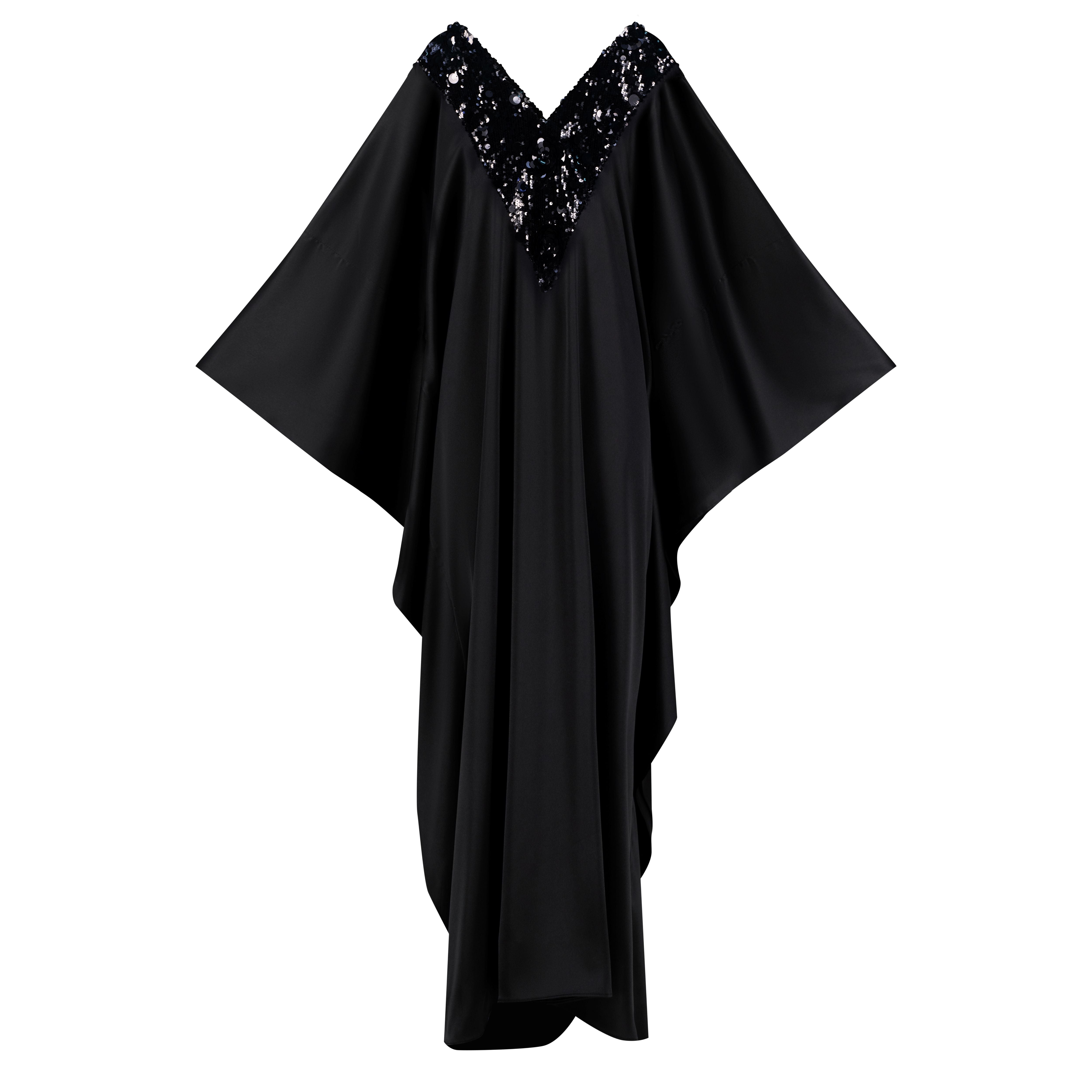 HER KAFTAN BLACK/BLACK SIZE OS ASC7064