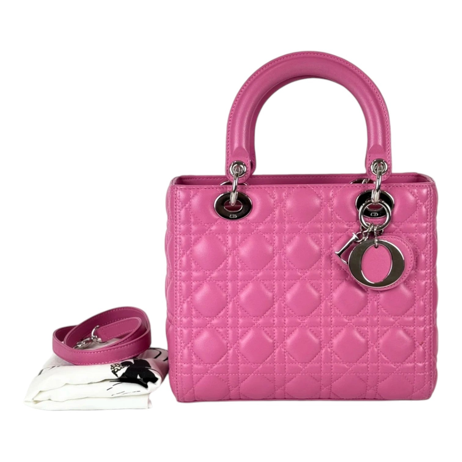 Dior Pink Lady Dior Medium Bag with Strap