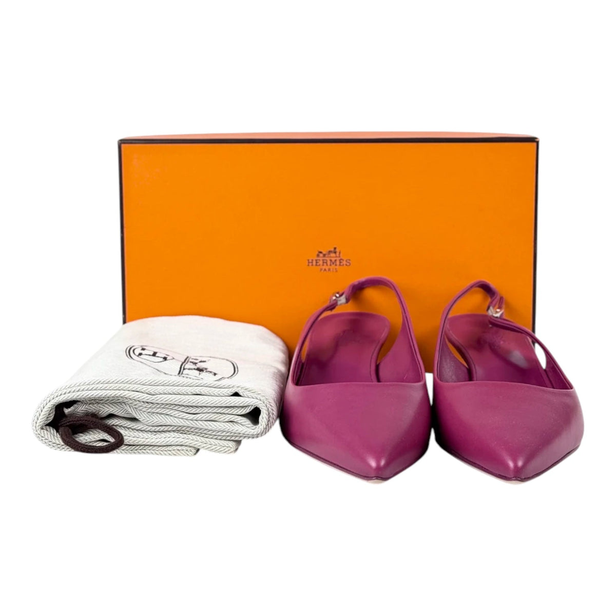 Hermes Pink Leather Shoes - size 38