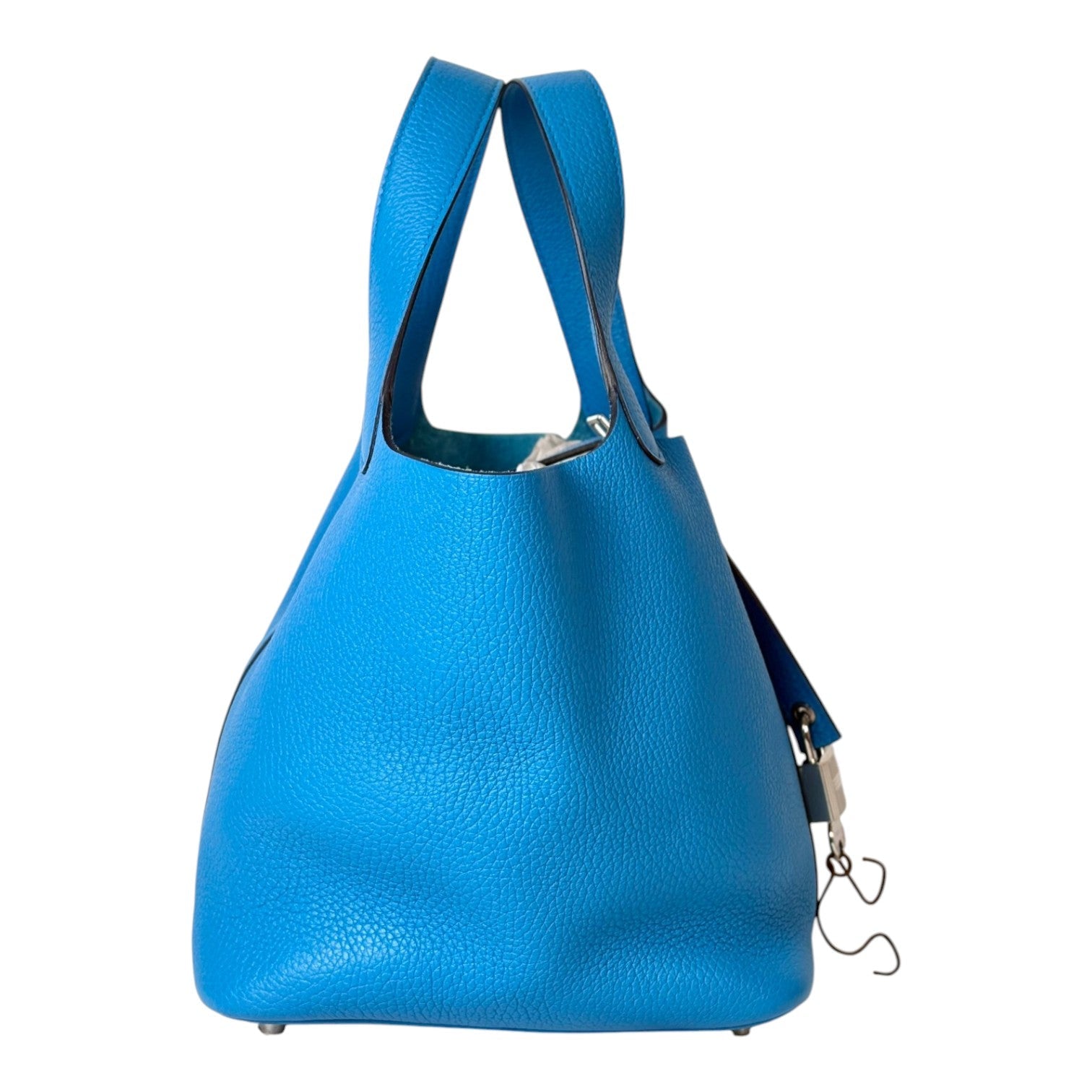 Hermes Picotin 18 Blue Bag in Clemence with PHW