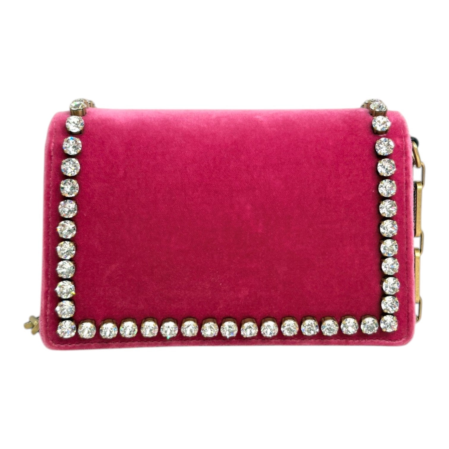 Gucci Velvet Broadway with Chain Strap Bag
