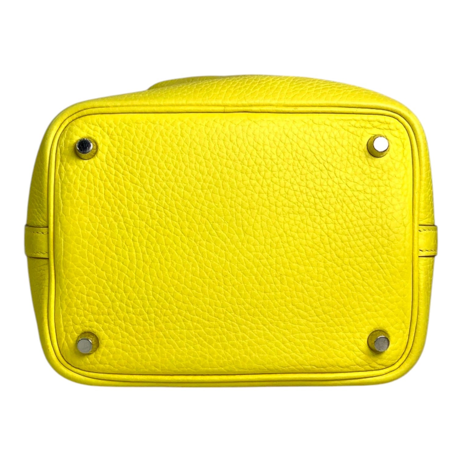 Hermes Lime Picotin 18cm Lime Bag in Clemence