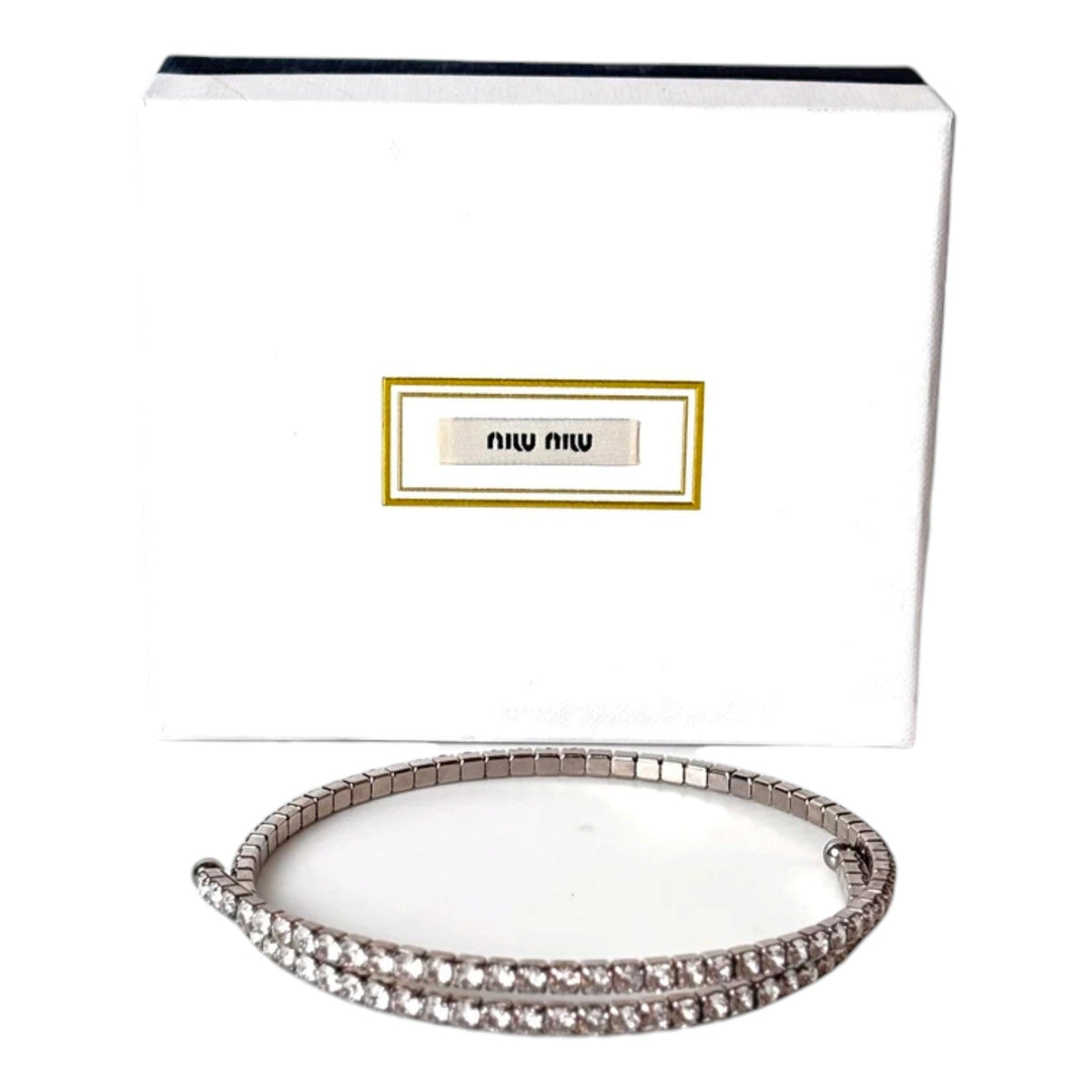 Miumiu Crystal Flexible Chocker