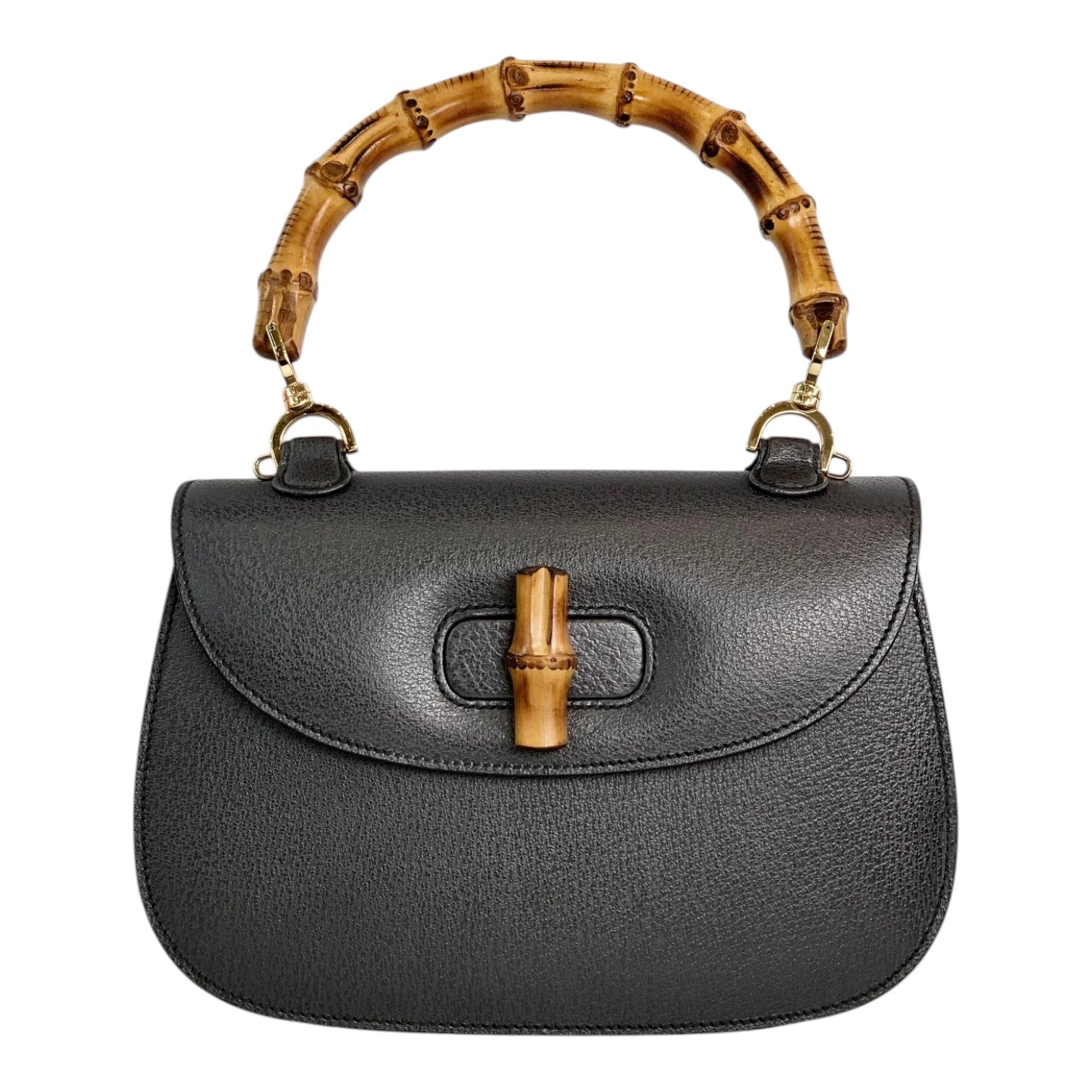 Gucci Small Bamboo 1947 Grey Bag