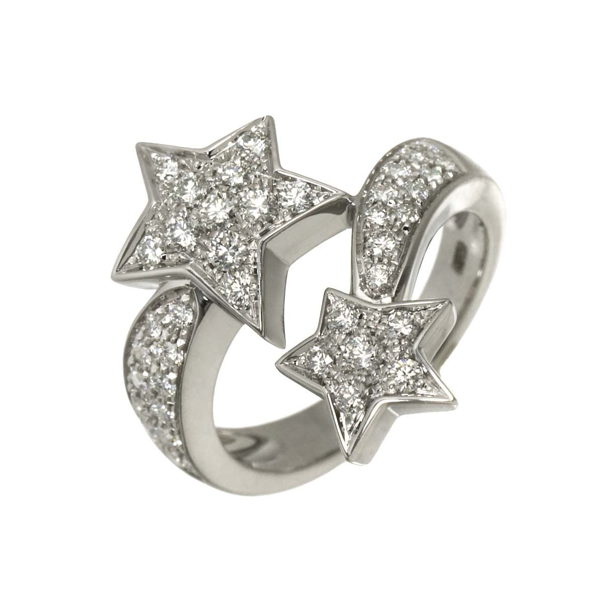 CHANEL Comet Diamond Ring 18K White Gold 750 size52 5.75-6(US) 902976020