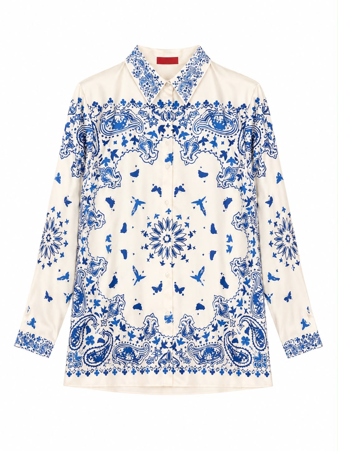 SHIRT BIANCA DOVE BANDANA BLUE WHITE MCL11667