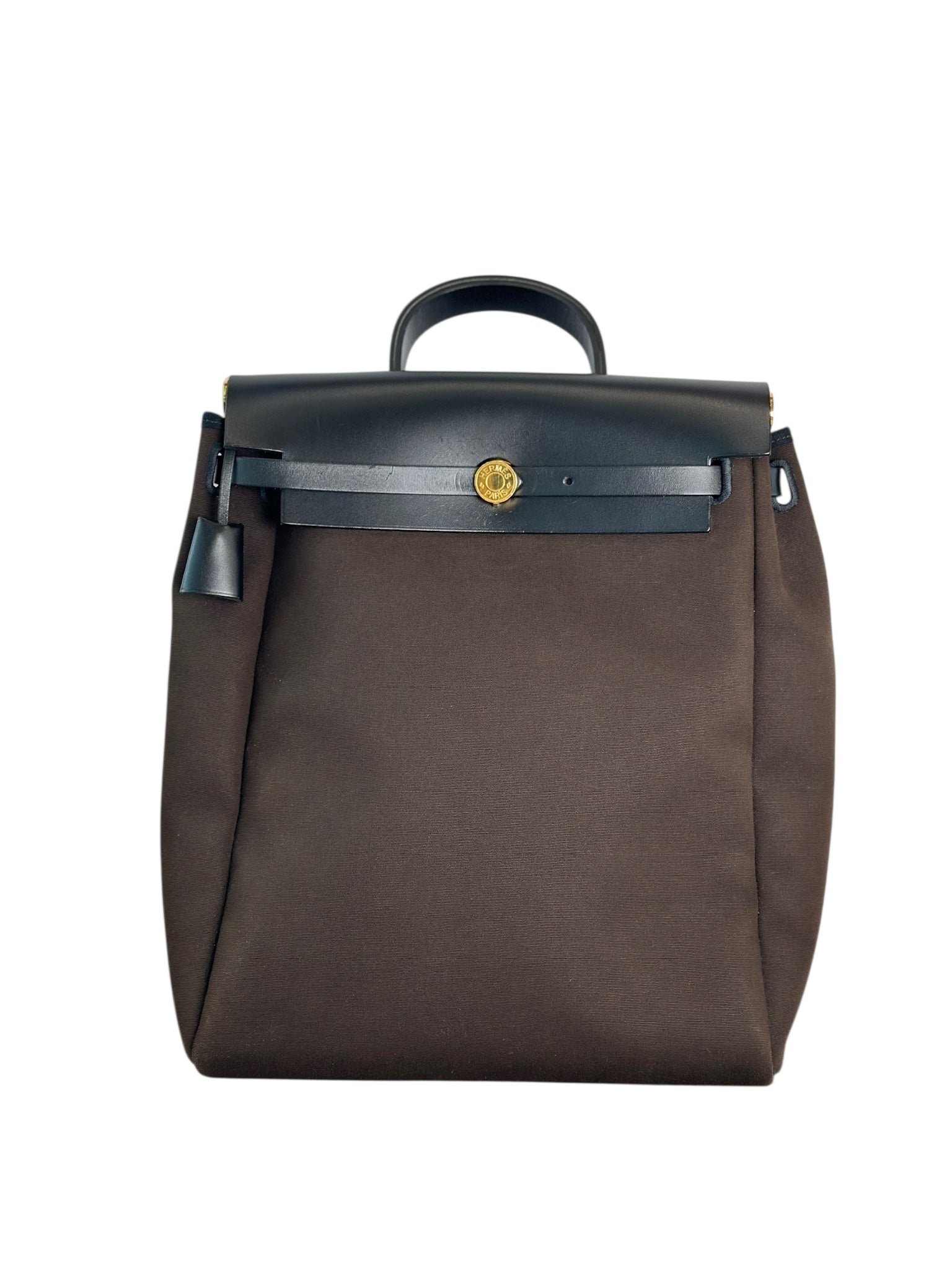 Hermes Chocolate Herbag Backpack Bag
