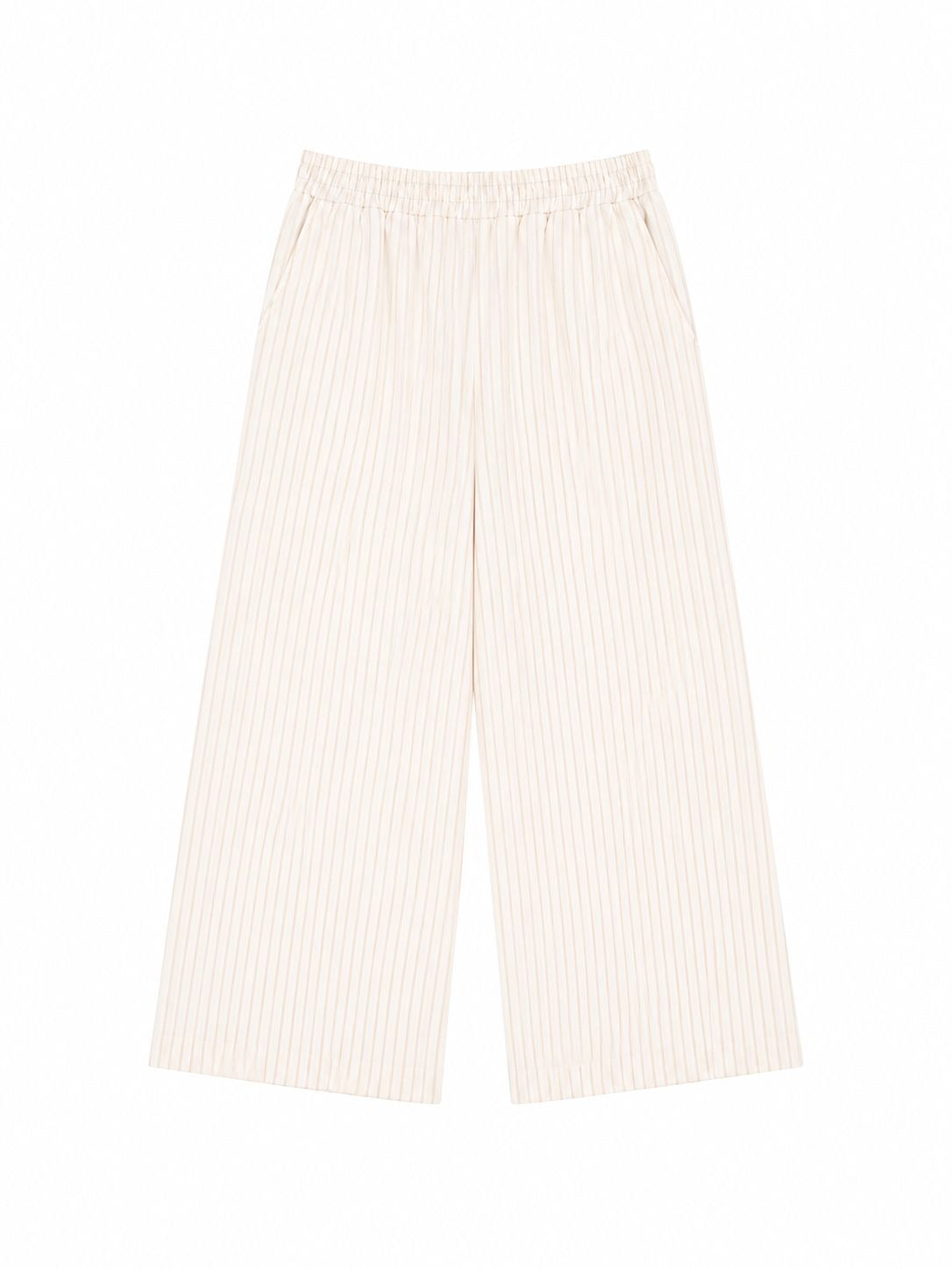 TROUSER LINEN STRIPES YELLOW MCL11407