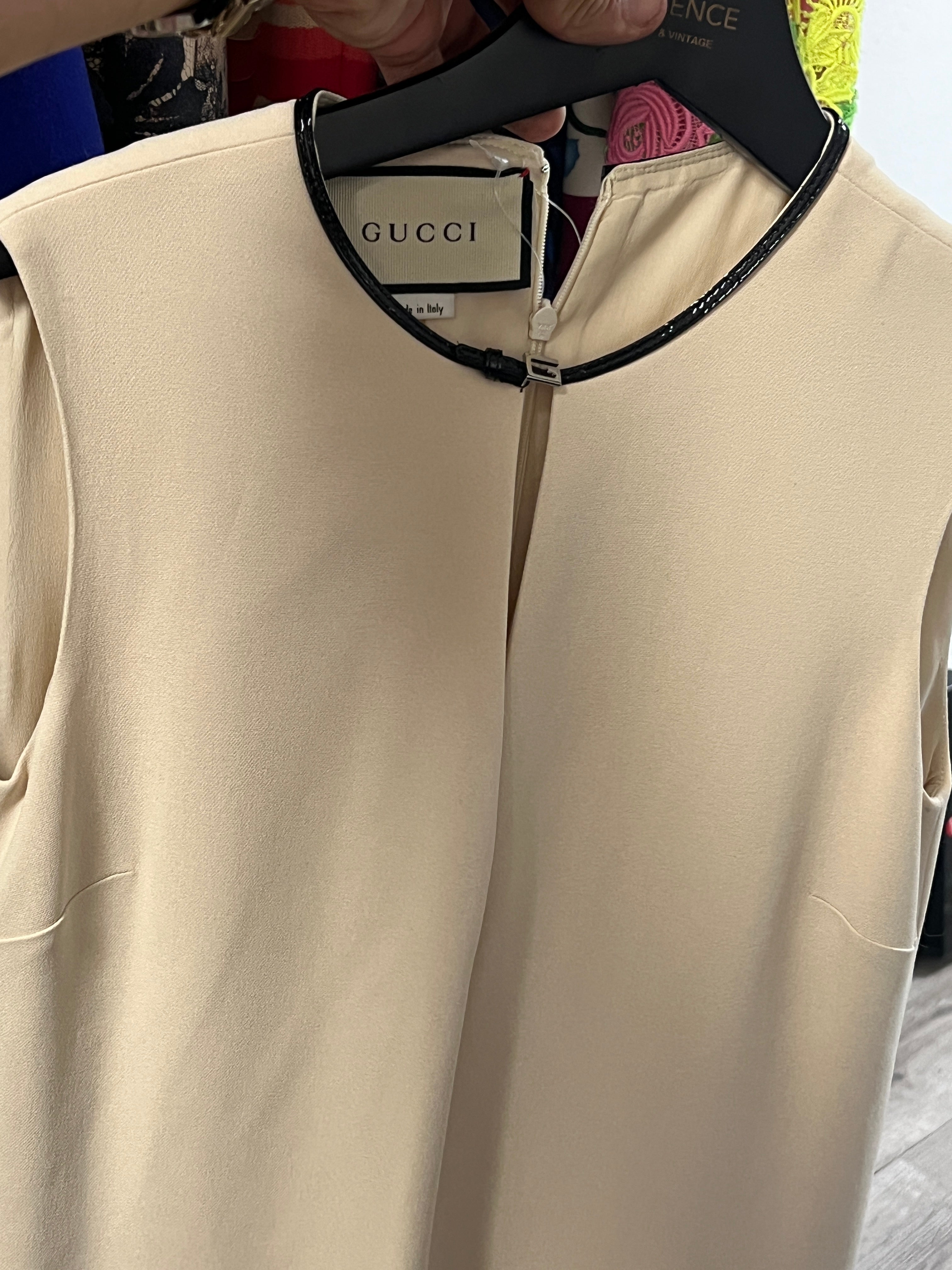 Gucci Leather Trim dress AKC1494