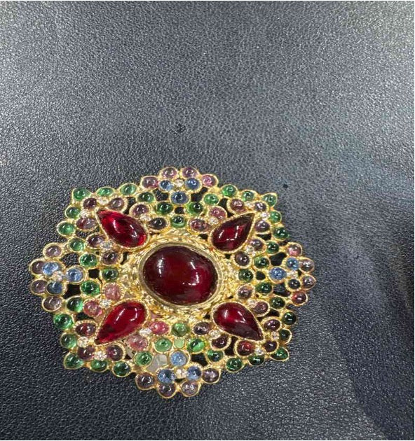 Gripoix Snowflake Brooch CG510028