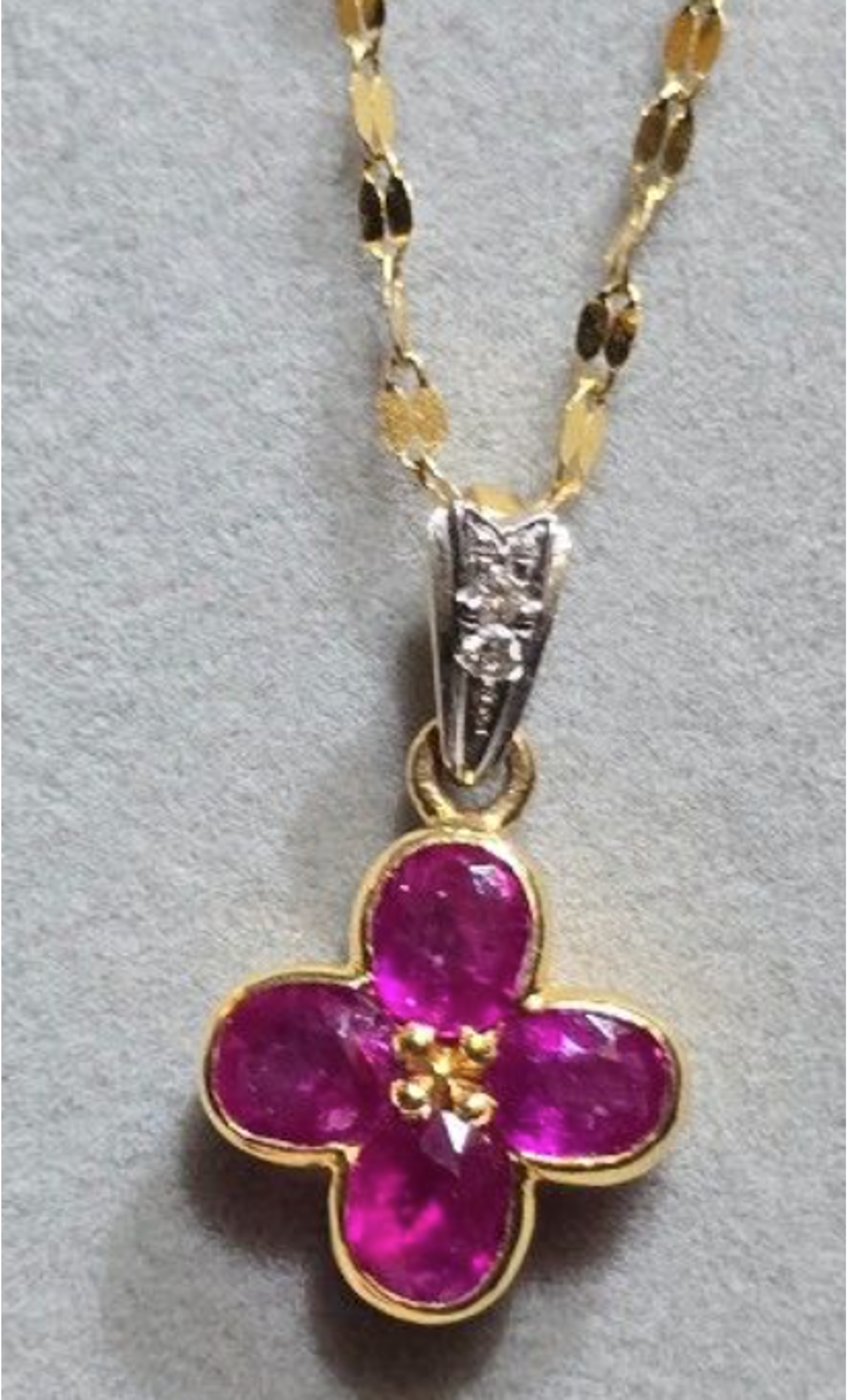 1.62ct Ruby Pendant with Necklace SYCB41
