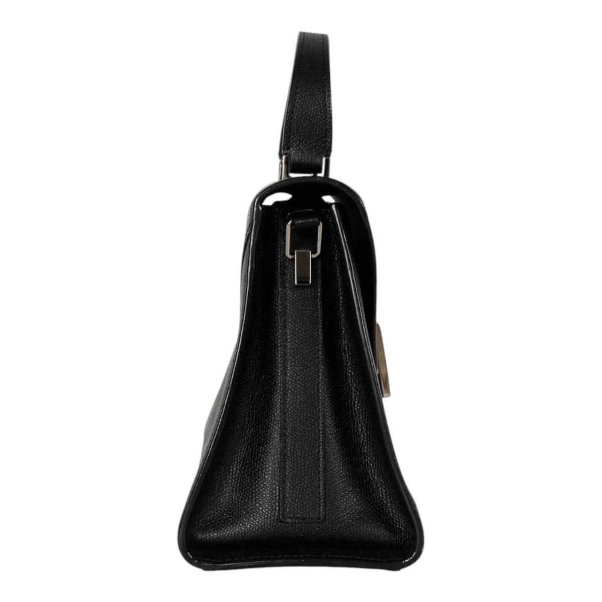 Valextra Small Black Iside Floral Print Bag