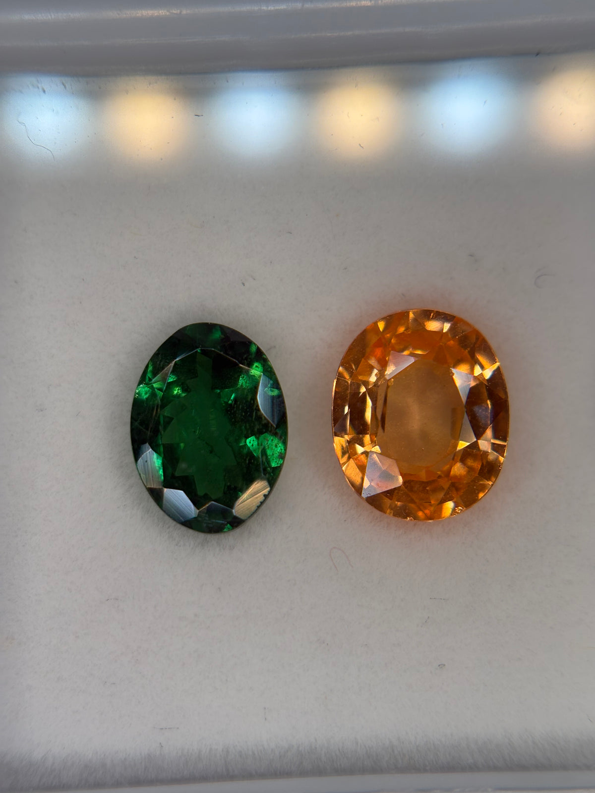 2.45ct Toi et Moi Tsavorite & Spessartine THAIC1043