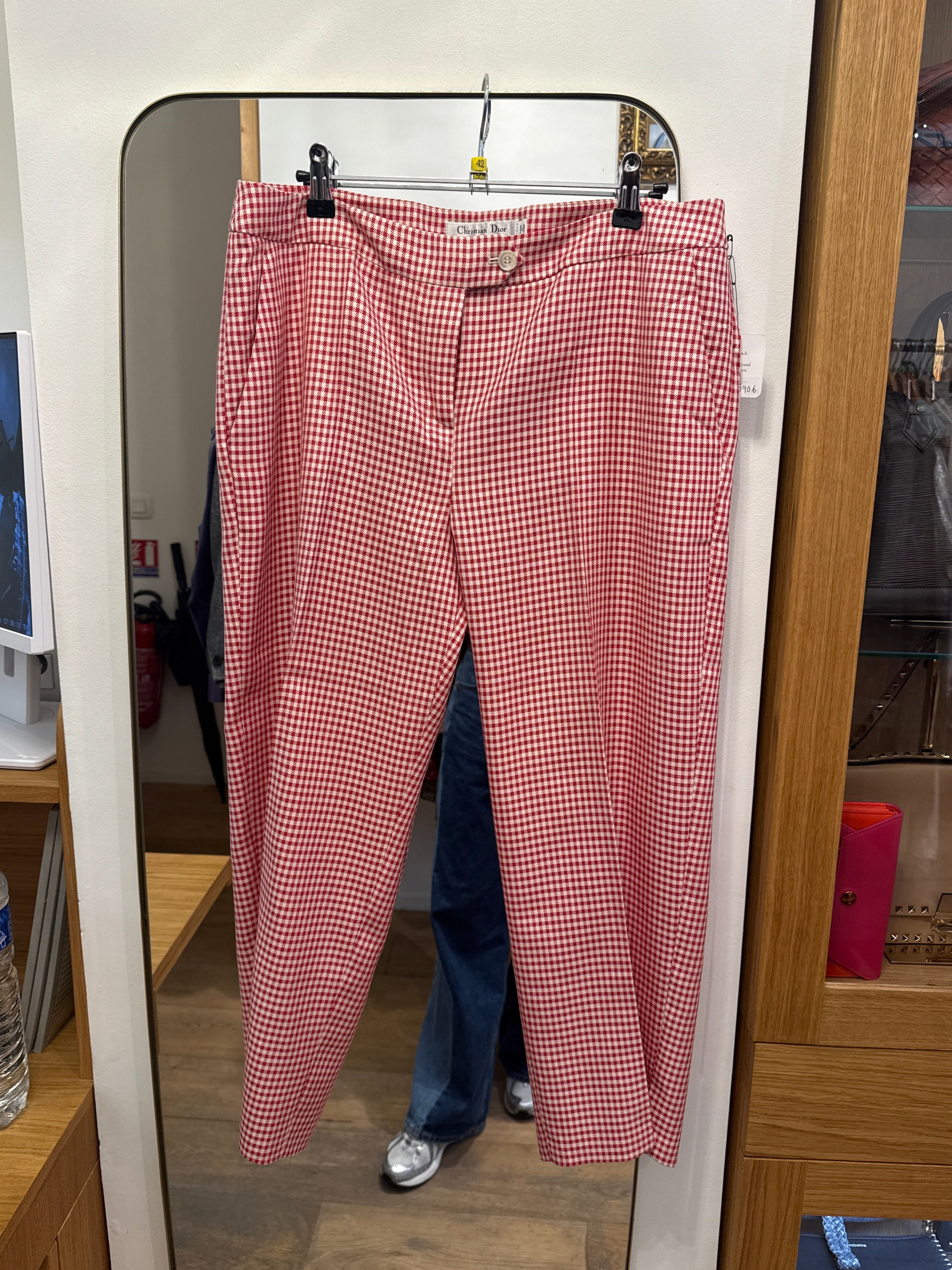 Christian Dior Vichy pattern capri pant AGC3601