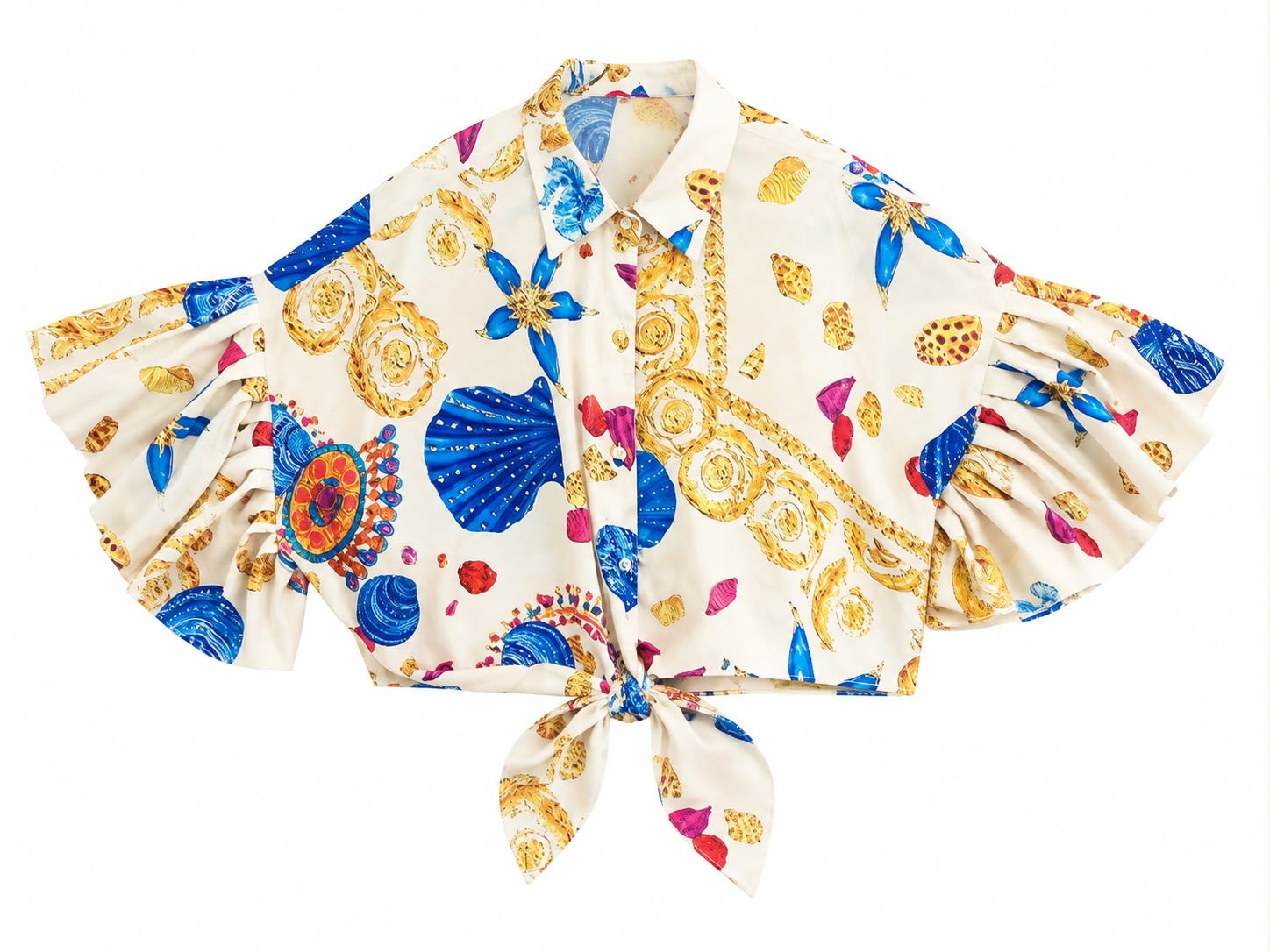 SHIRT AMANDA PAMEGEE PRINT OFF WHITE COLORFUL MCL13012